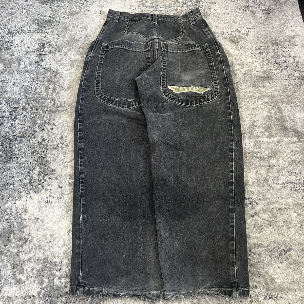 image of Vintage 90's Jnco Low Down Faded Distressed Baggy Jeans in Black, Men's (Size 30)