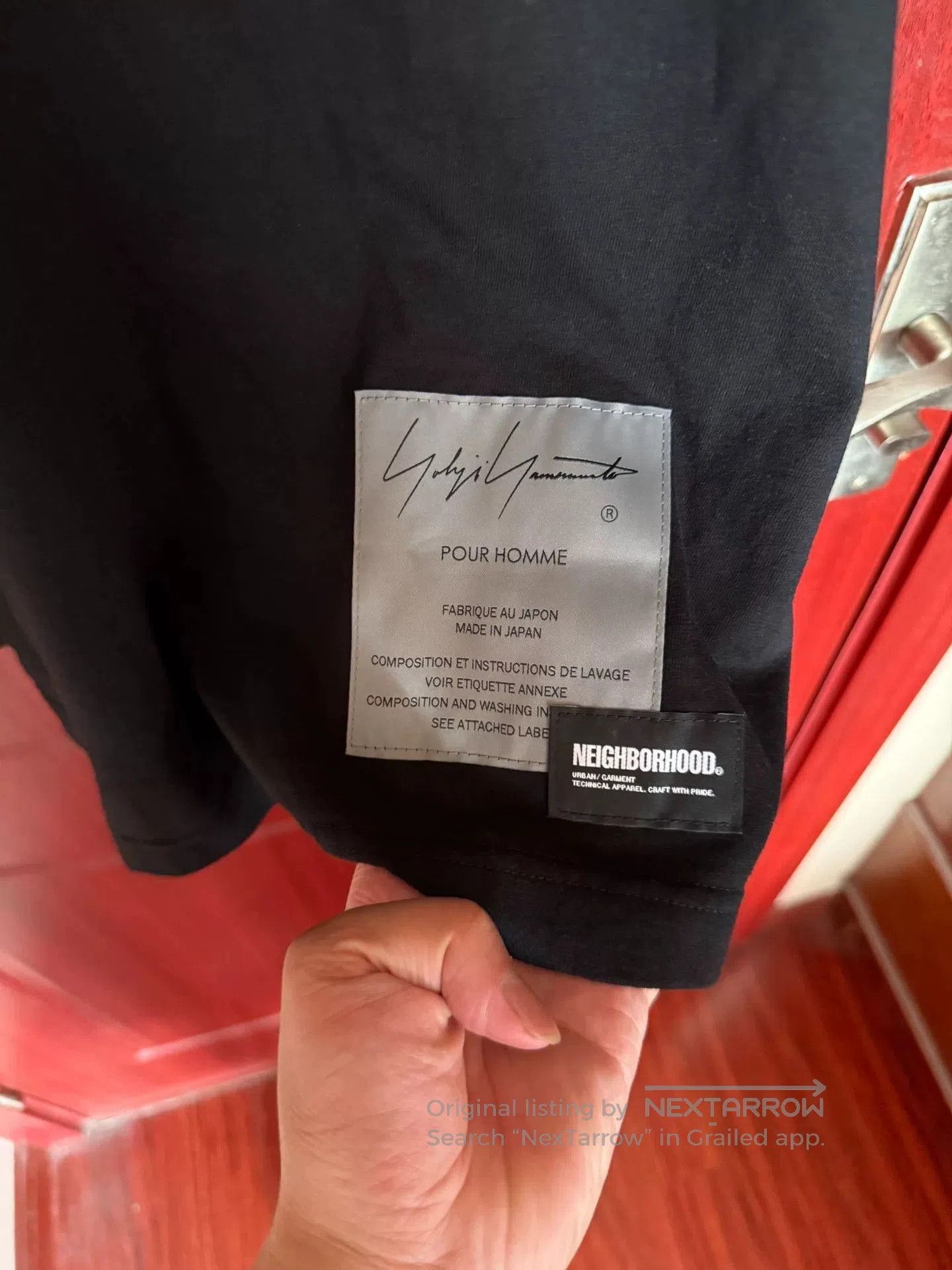 Yohji Yamamoto Yohji Yamamoto Short Sleeve Collaboration Tee. Size US XL / EU 56 / 4 - 4 Thumbnail