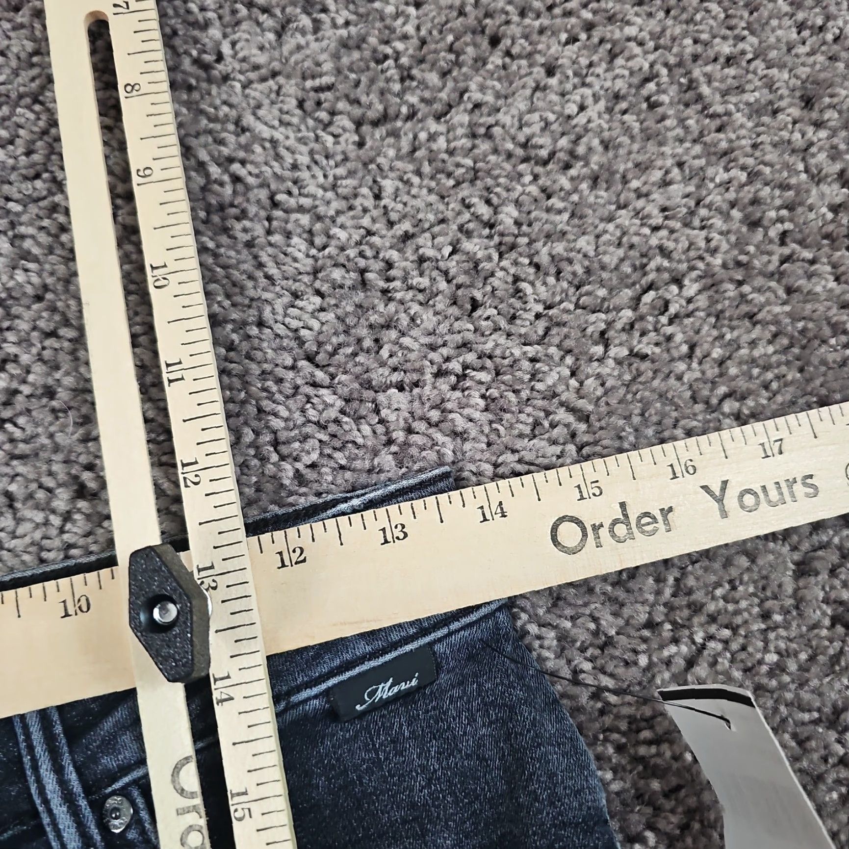 Mavi Mavi Jeans Womens 26 Gray Skinny Ankle Mid Rise Dark Wash Button Fly Denim 26x27 Size 26" / US 2 / IT 38 - 5 Thumbnail