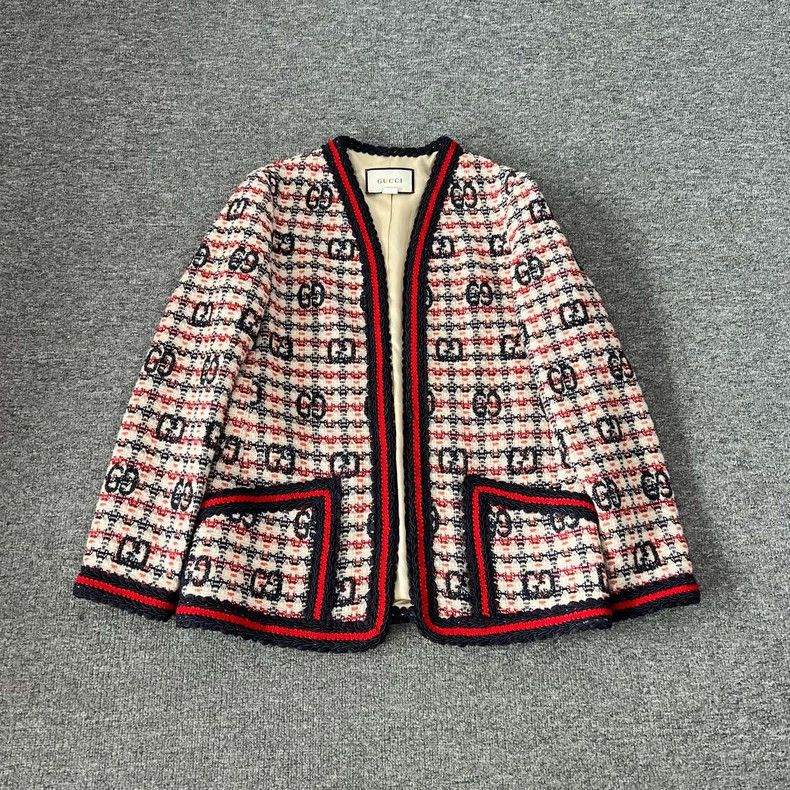 Gucci Gucci Size 38 Double G coarse tweed small fragrance style Size US M / EU 48-50 / 2 - 1 Thumbnail