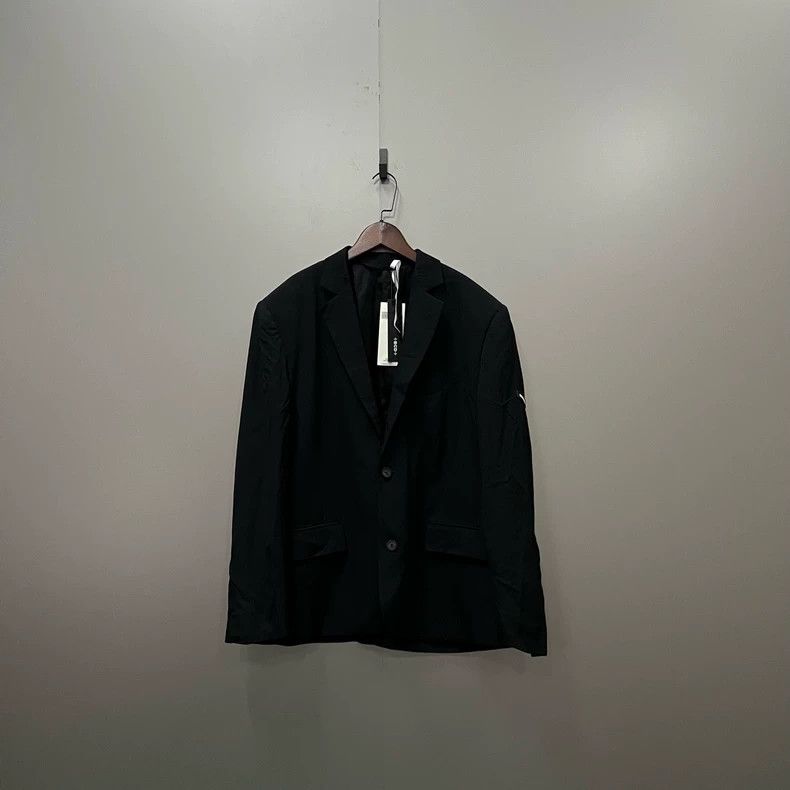 Balenciaga Black Logo Blazer Size 34 - dmc