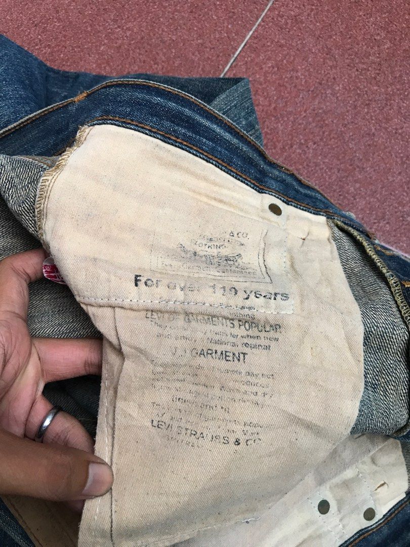 Levi's × Vintage Vintage 1992 Levis Big E selvedge distressed denim Size US 32 / EU 48 - 7 Thumbnail