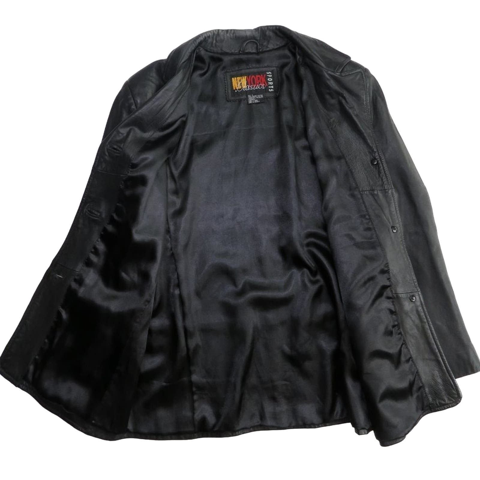 Vintage 90s Vintage Black Vintage Leather Jacket Medium Biker Size M / US 6-8 / IT 42-44 - 6 Thumbnail
