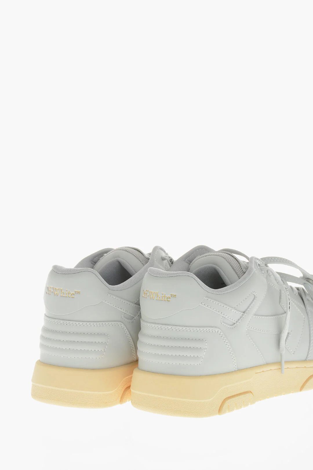 Off-White og1mm0426 Leather Low-Top Sneakers in Grey Size US 12 / EU 45 - 2 Thumbnail