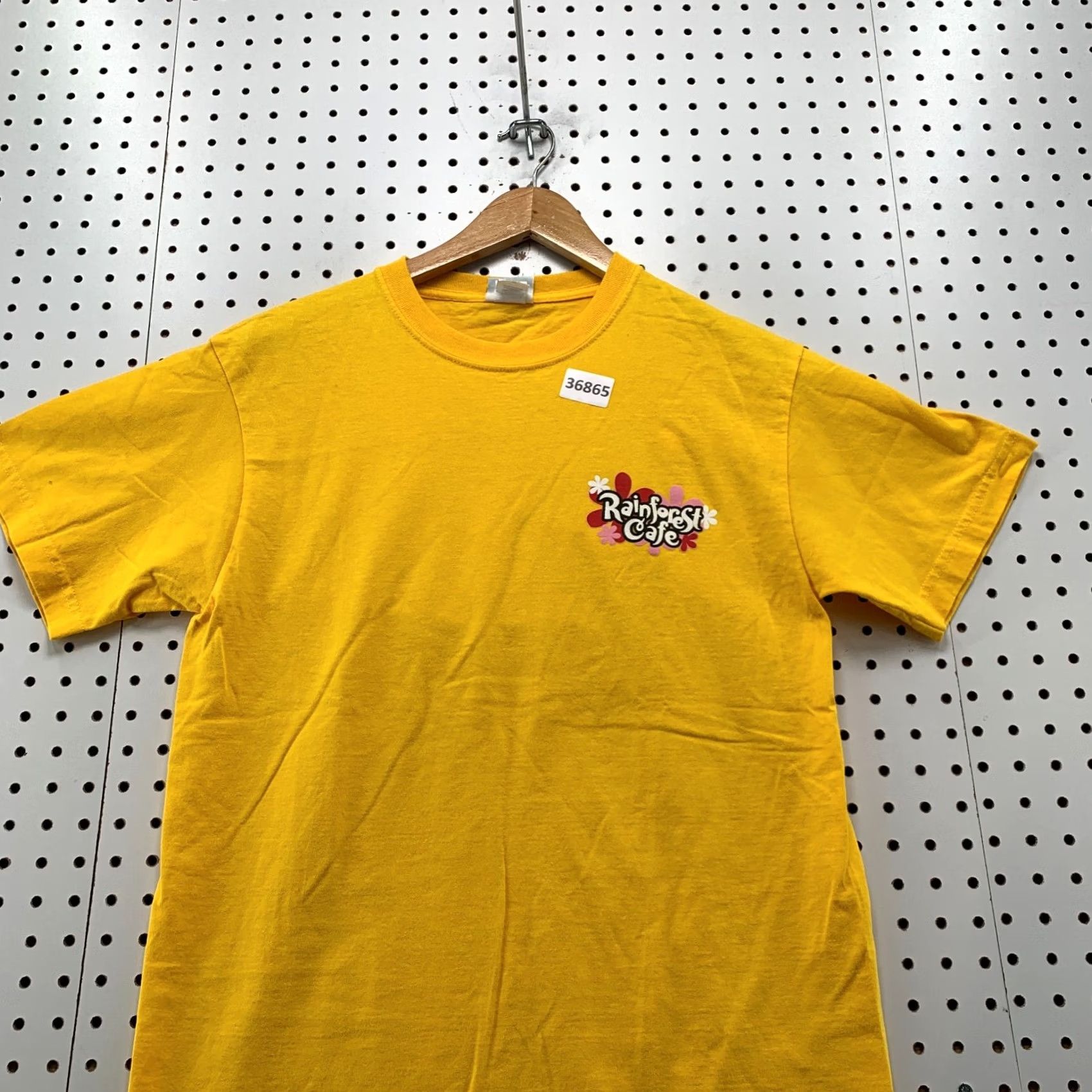 Vintage VINTAGE Rainforest Cafe Shirt Mens M Yellow Gecko Frog Floral 90s Graphic Size US M / EU 48-50 / 2 - 3 Thumbnail