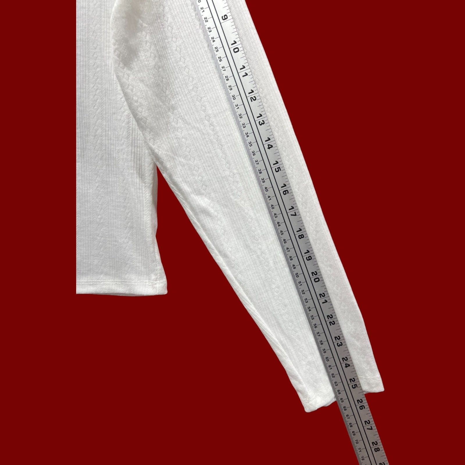 Other Wild Fable - Women's Long Sleeve Pointelle T-Shirt - White - Size XXL / US 16-18 / IT 52-54 - 7 Thumbnail