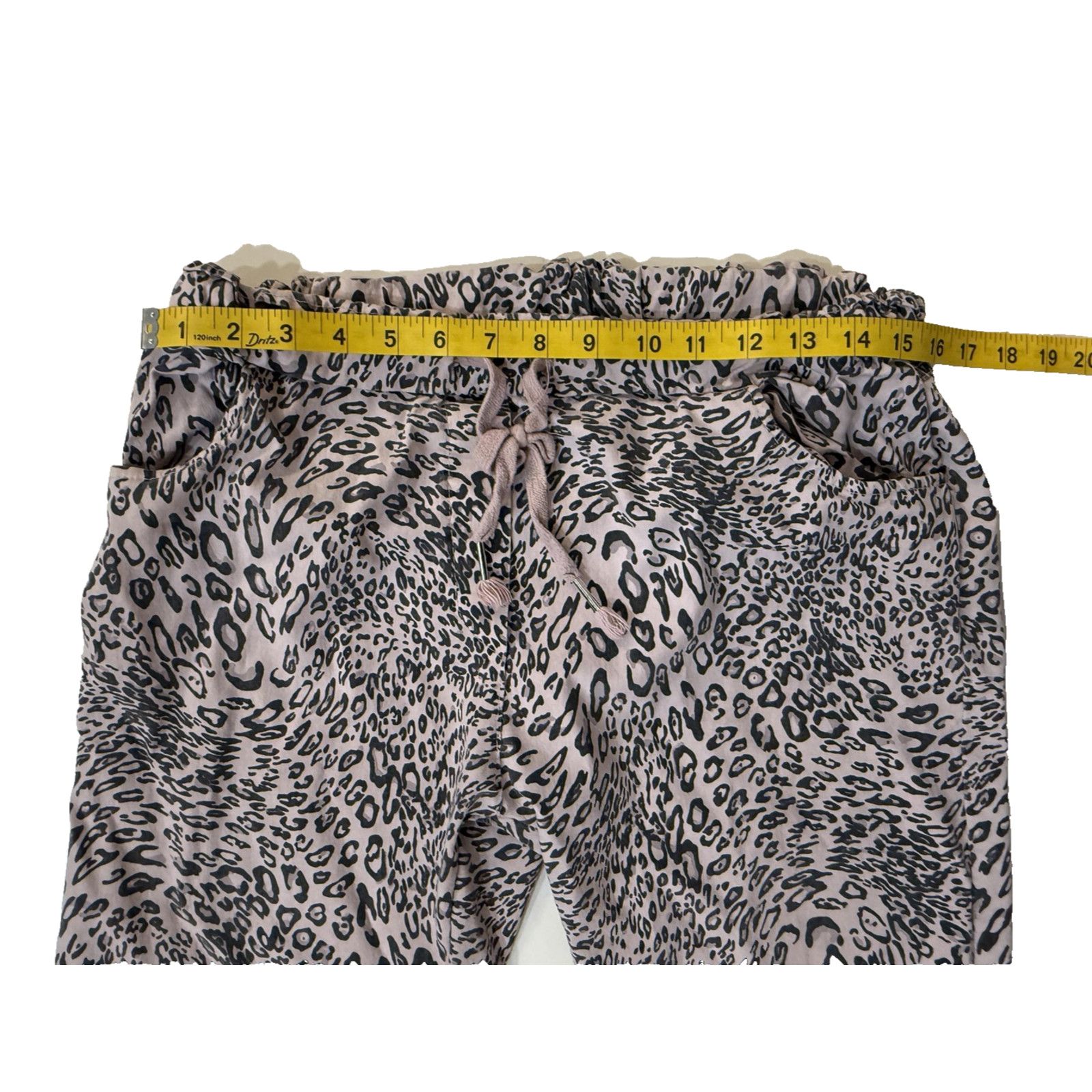 & Other Stories Levanté Leopard Print Jogger Pants Womens Med Boho AOP Italy Size 28" / US 6 / IT 42 - 5 Thumbnail