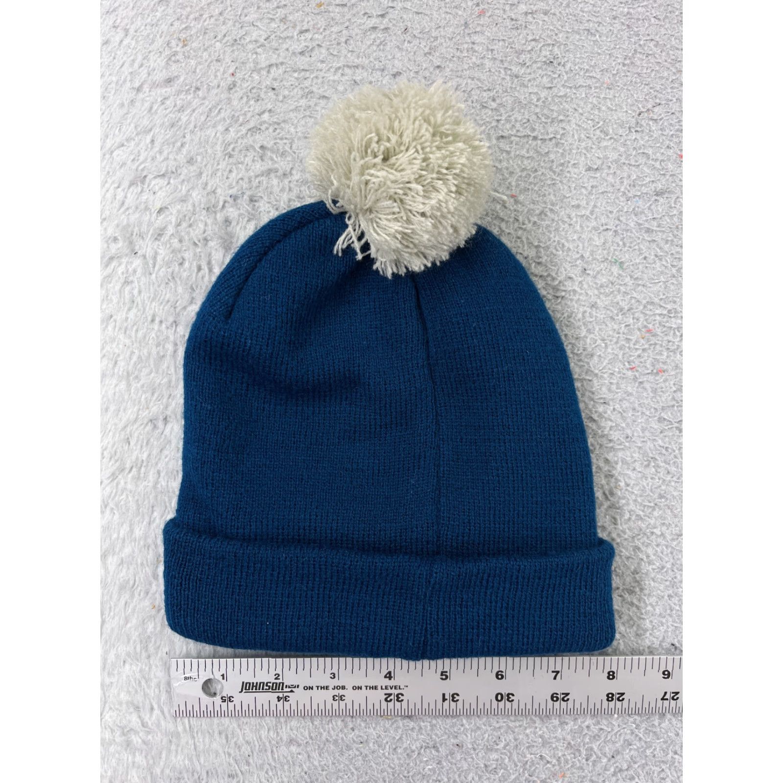 Vintage 1616 Holdings Beanie Women One Size Blue Knit Acrylic Pom Ski Hat Size ONE SIZE - 4 Thumbnail