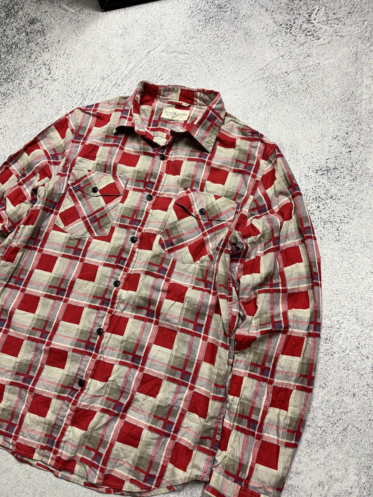 Polo Ralph Lauren Denim Supply Ralph Lauren Plaid Vintage Button Up Shirt Size US L / EU 52-54 / 3 - 4 Thumbnail