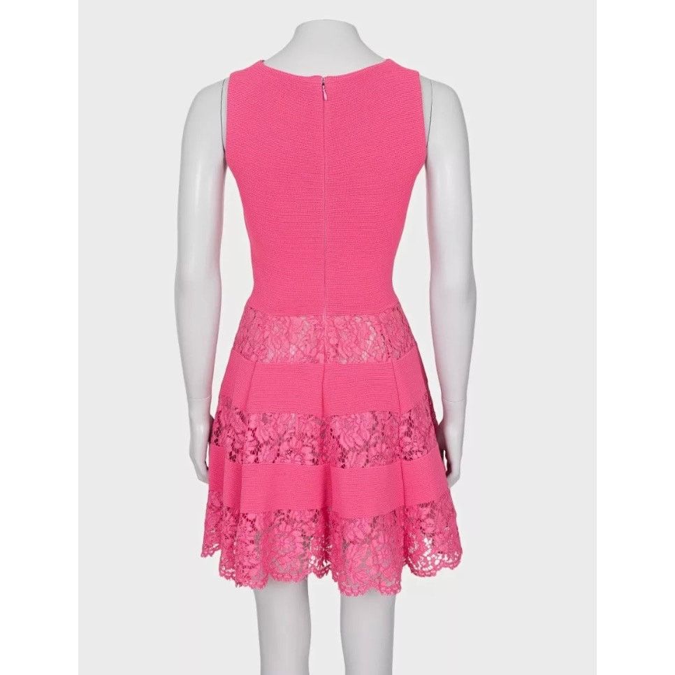 Valentino Valentino Pink Lace Detail Dress - Size XS Size XS / US 0-2 / IT 36-38 - 3 Thumbnail