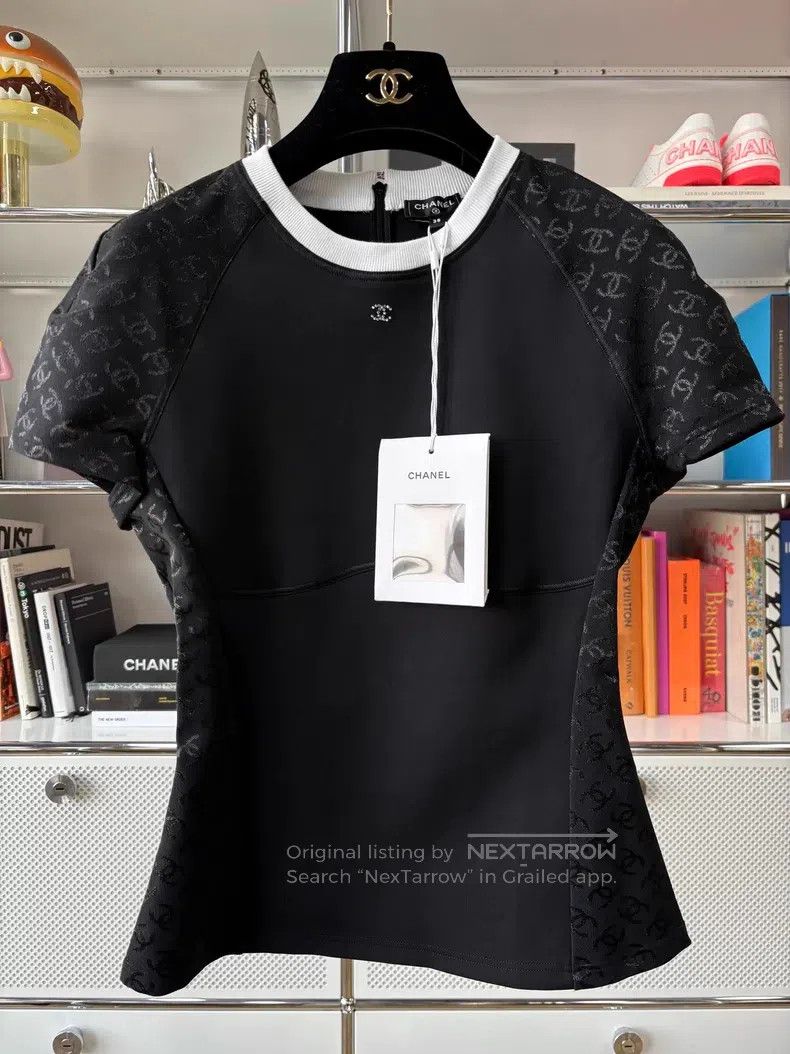 Chanel Chanel 24C black stitching double C dark pattern fine flas Size XS / US 0-2 / IT 36-38 - 1 Thumbnail