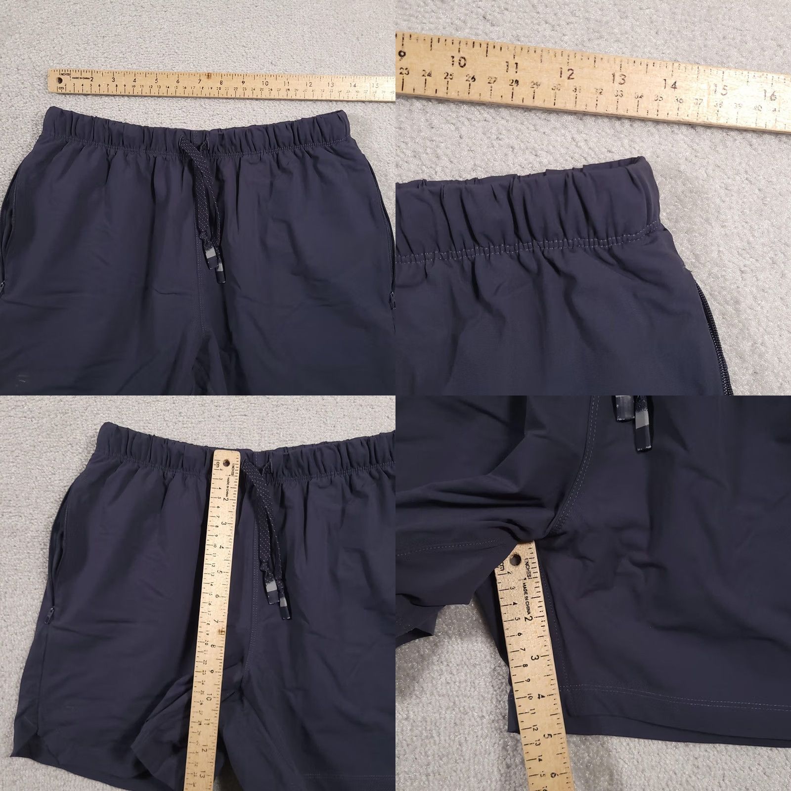 Fabletics Fabletics Shorts Women's Small Navy Blue Quick Dry Athletic Stretch Pockets Zip Pocket Size 28" / US 6 / IT 42 - 8 Thumbnail