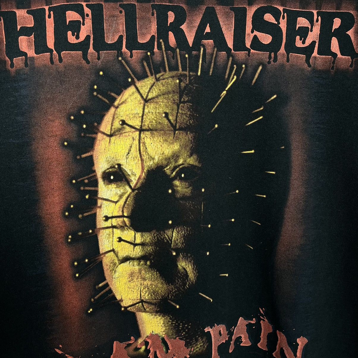 Expert Horror Vintage Hellraiser “I am Pain” Horror movie T Shirt 2002 Size US L / EU 52-54 / 3 - 9 Thumbnail
