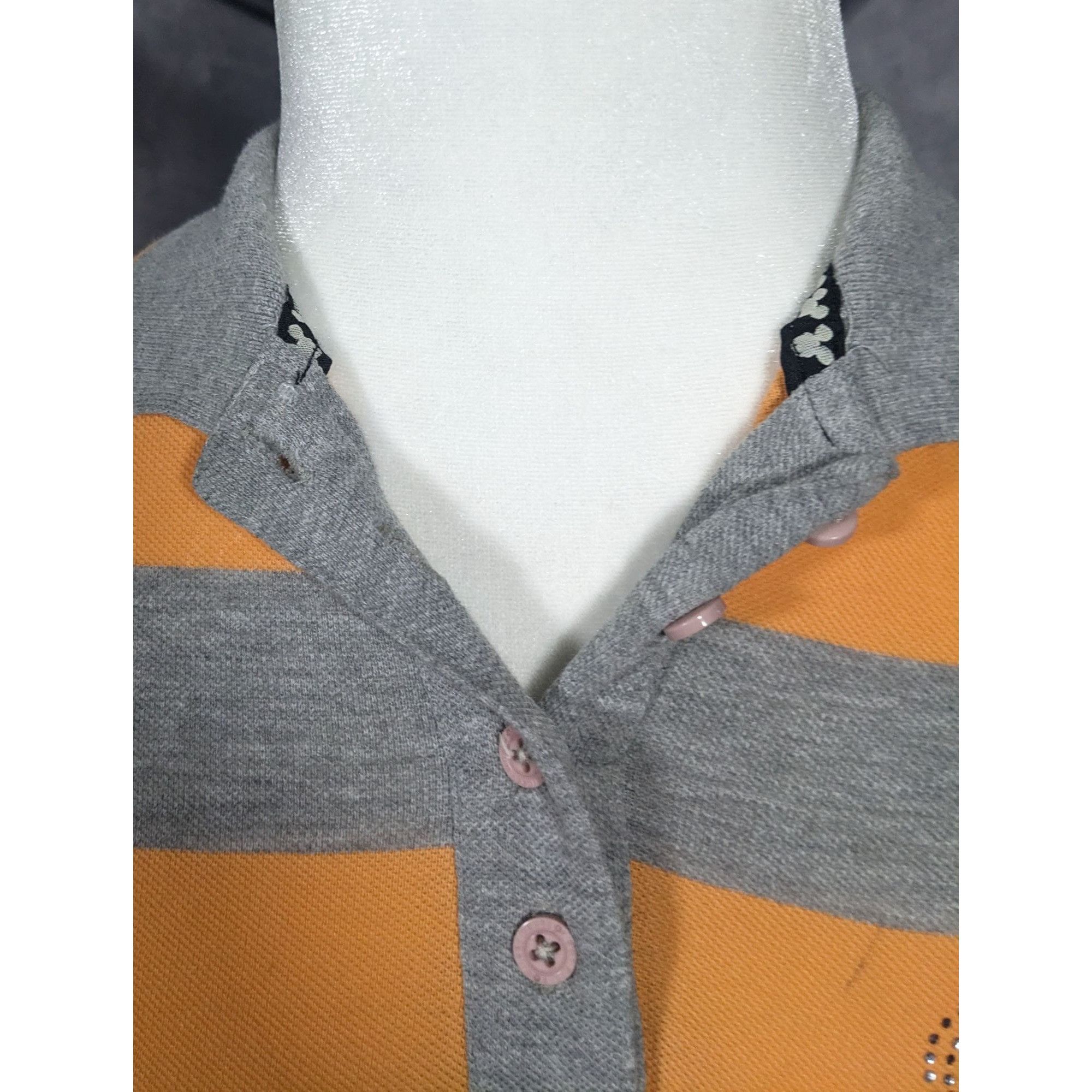 Disney Kook N Keech For Disney Grey And Orange Striped Casual Dress Size S / US 4 / IT 40 - 6 Thumbnail