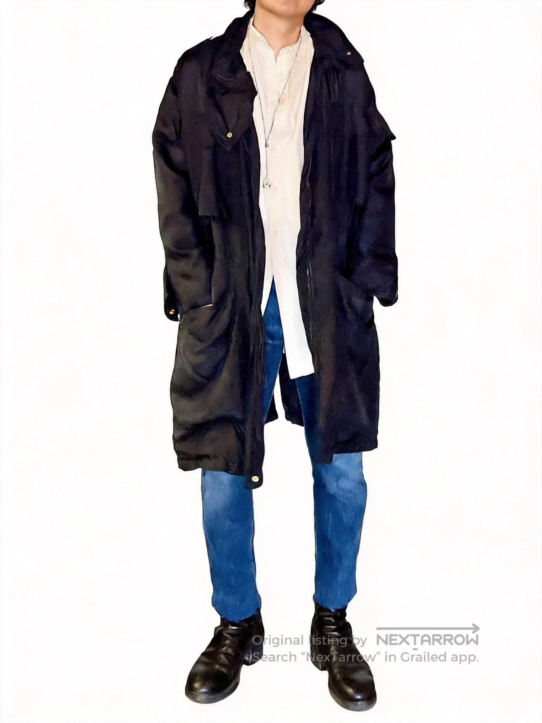 Stella McCartney Stella McCartney Black Silk Long Trench Coat. Size S / US 4 / IT 40 - 1 Thumbnail