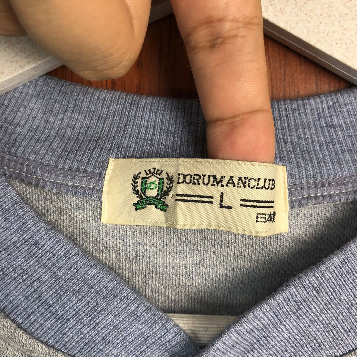 Vintage Doruman Club Blue Stripe vintage Sweatshirt #7545 Size US M / EU 48-50 / 2 - 10 Thumbnail