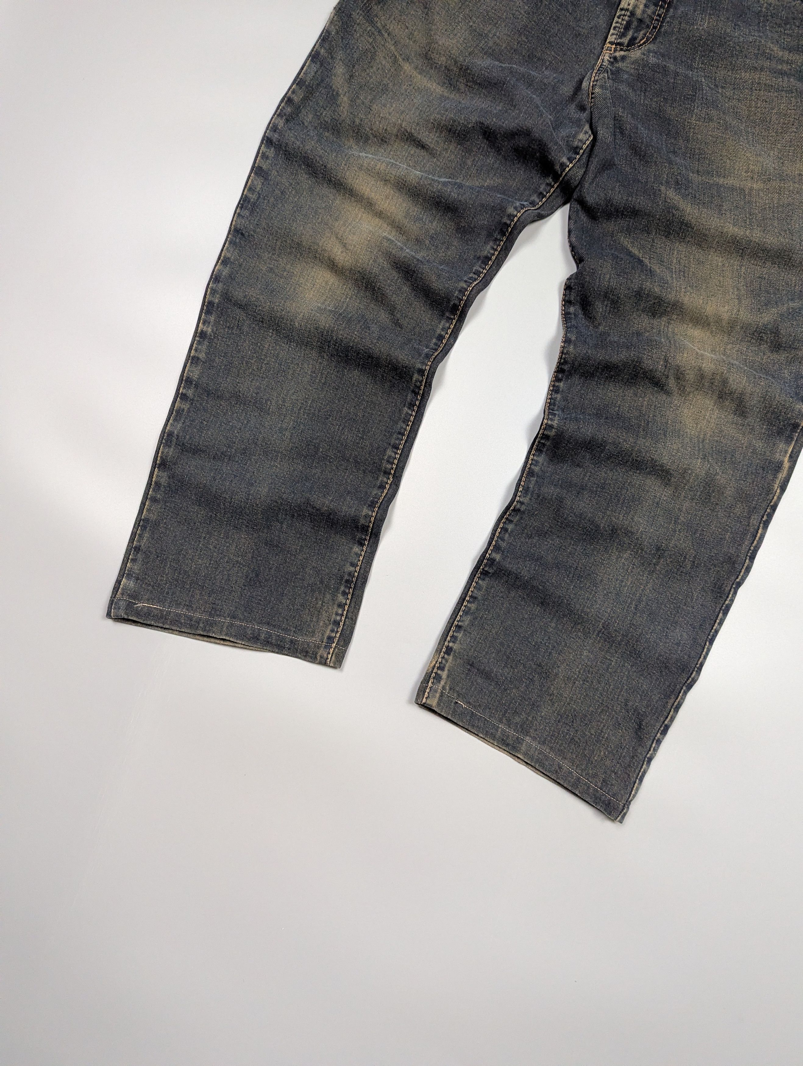 Vintage JOKER Vintage 90s Faded Distressed Straight Leg Jeans Size US 36 / EU 52 - 2 Thumbnail