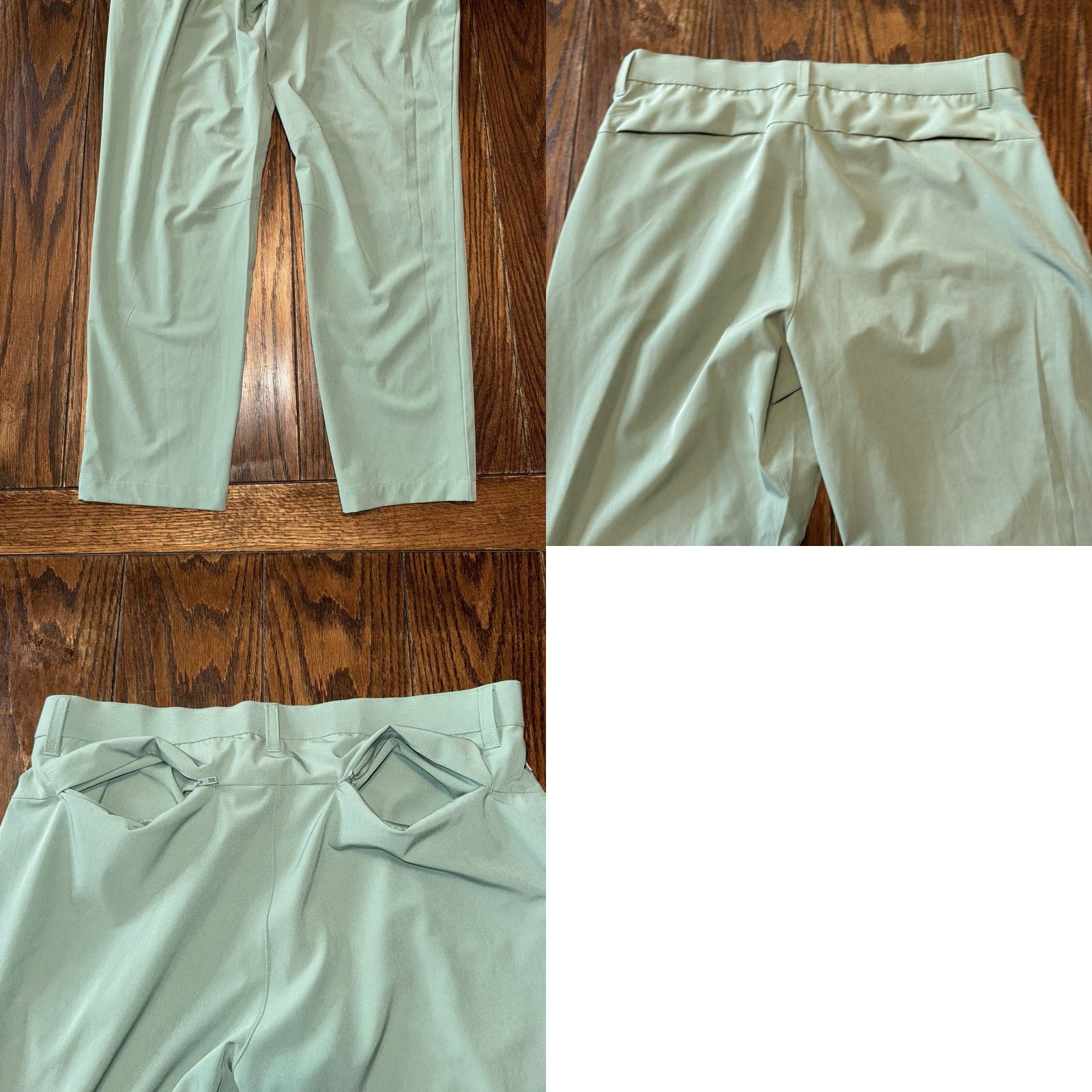 Fabletics Fabletics Pants Men’s 30x32 Green Stretch Zip Pockets Activewear Golf Athleisure Stretch Tapered Classic Regular Inseam 29 in Mens Size US 30 / EU 46 - 8 Thumbnail