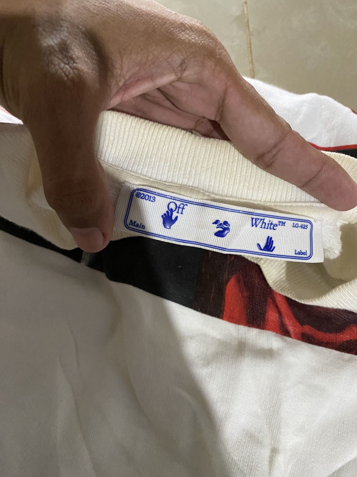 Off-White Off-White Caravaggio Crewneck Size US L / EU 52-54 / 3 - 3 Thumbnail