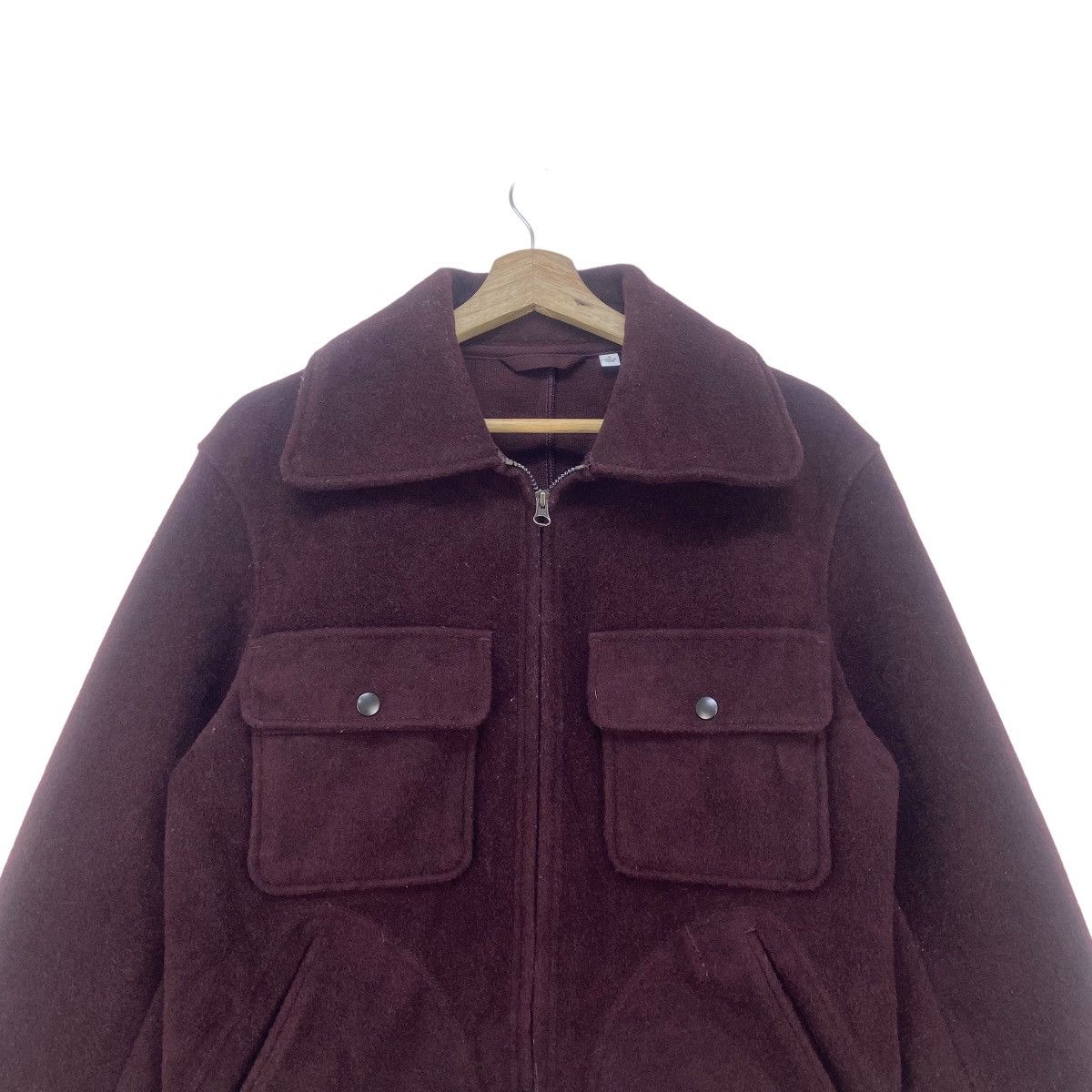 Lemaire × Uniqlo Uniqlo X Lemaire Cropped Trucker Style Wool Jacket Size US S / EU 44-46 / 1 - 3 Thumbnail
