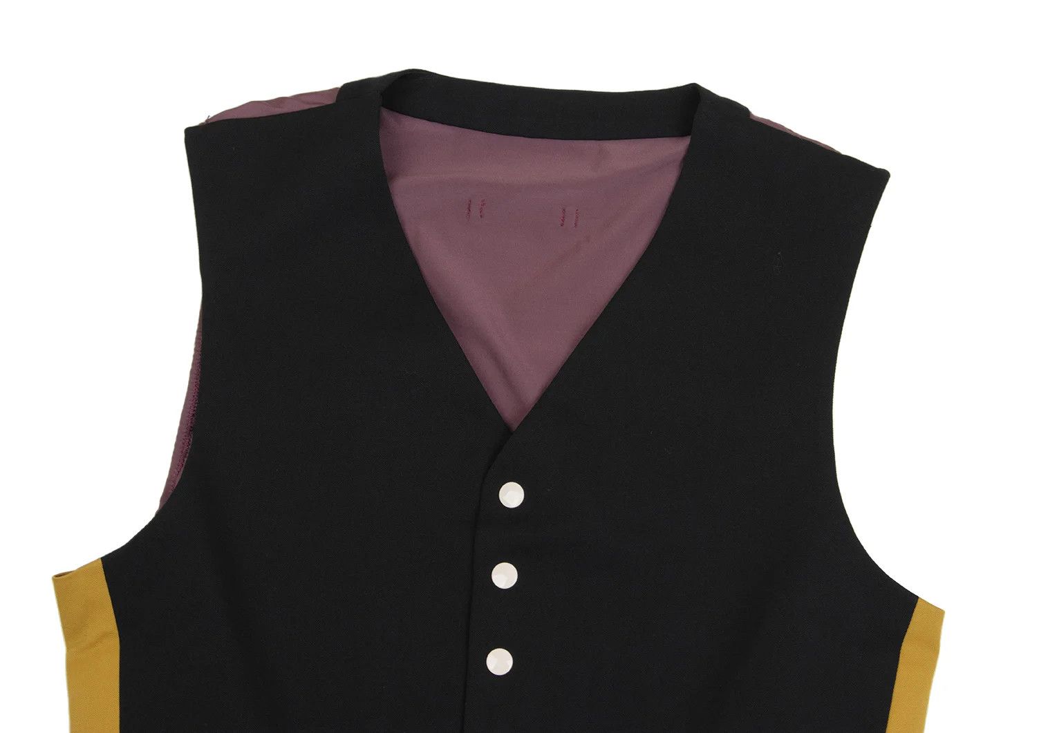 Jean Paul Gaultier Zip Pocket Snap Button Vest in Black, Yellow, Red Size US M / EU 48-50 / 2 - 2 Thumbnail