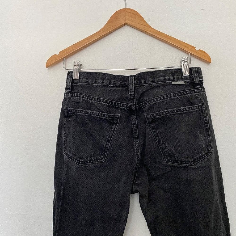 Boyish Boyish The Tommy High Rise Straight Grunge Jean in Black 27 Size 27" / US 4 / IT 40 - 2 Thumbnail