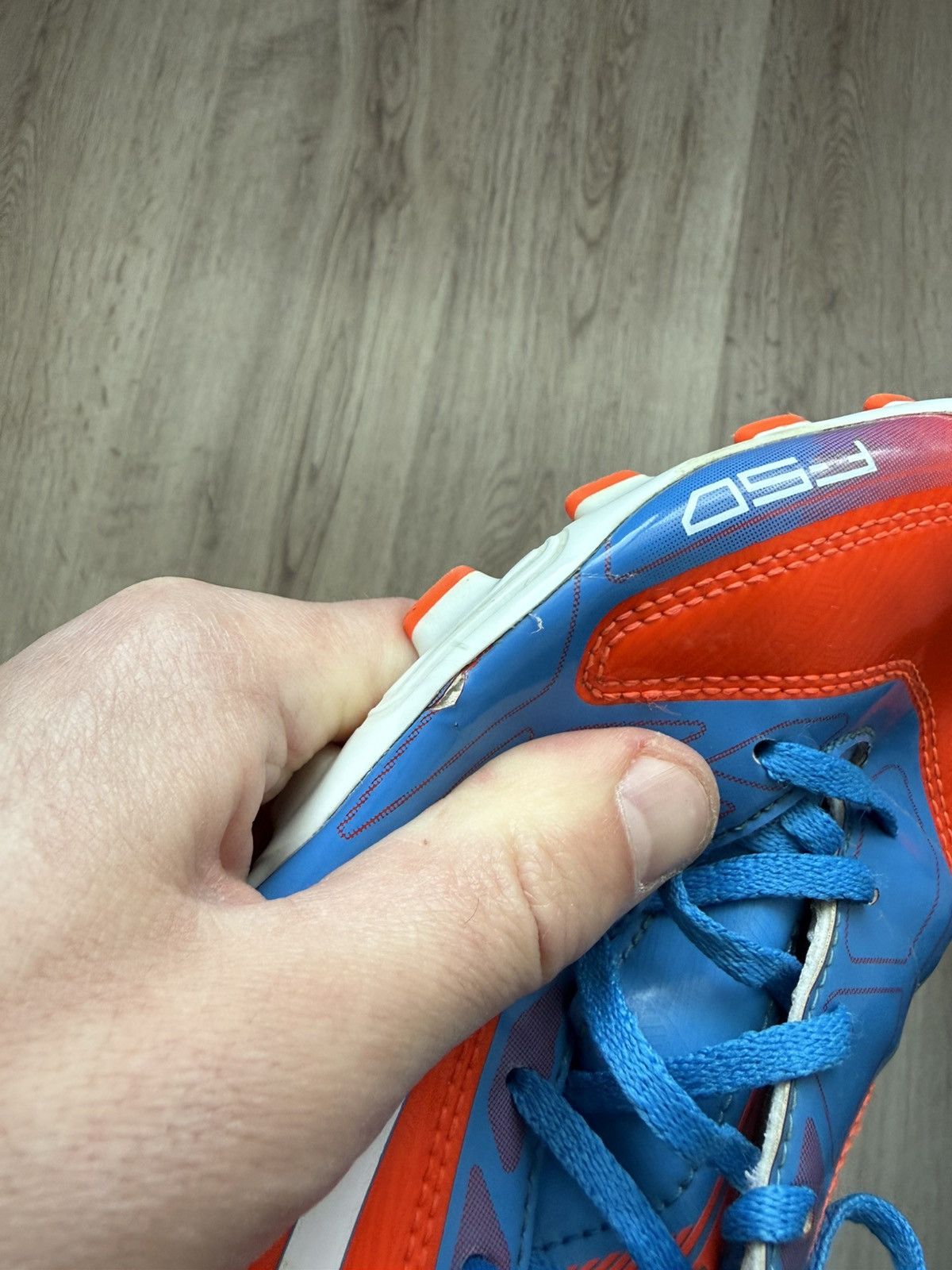 Adidas Adidas F50 Soccer Cleats Red Blue FG Size US 9.5 (V21304) Size US 9.5 / EU 42-43 - 20 Thumbnail
