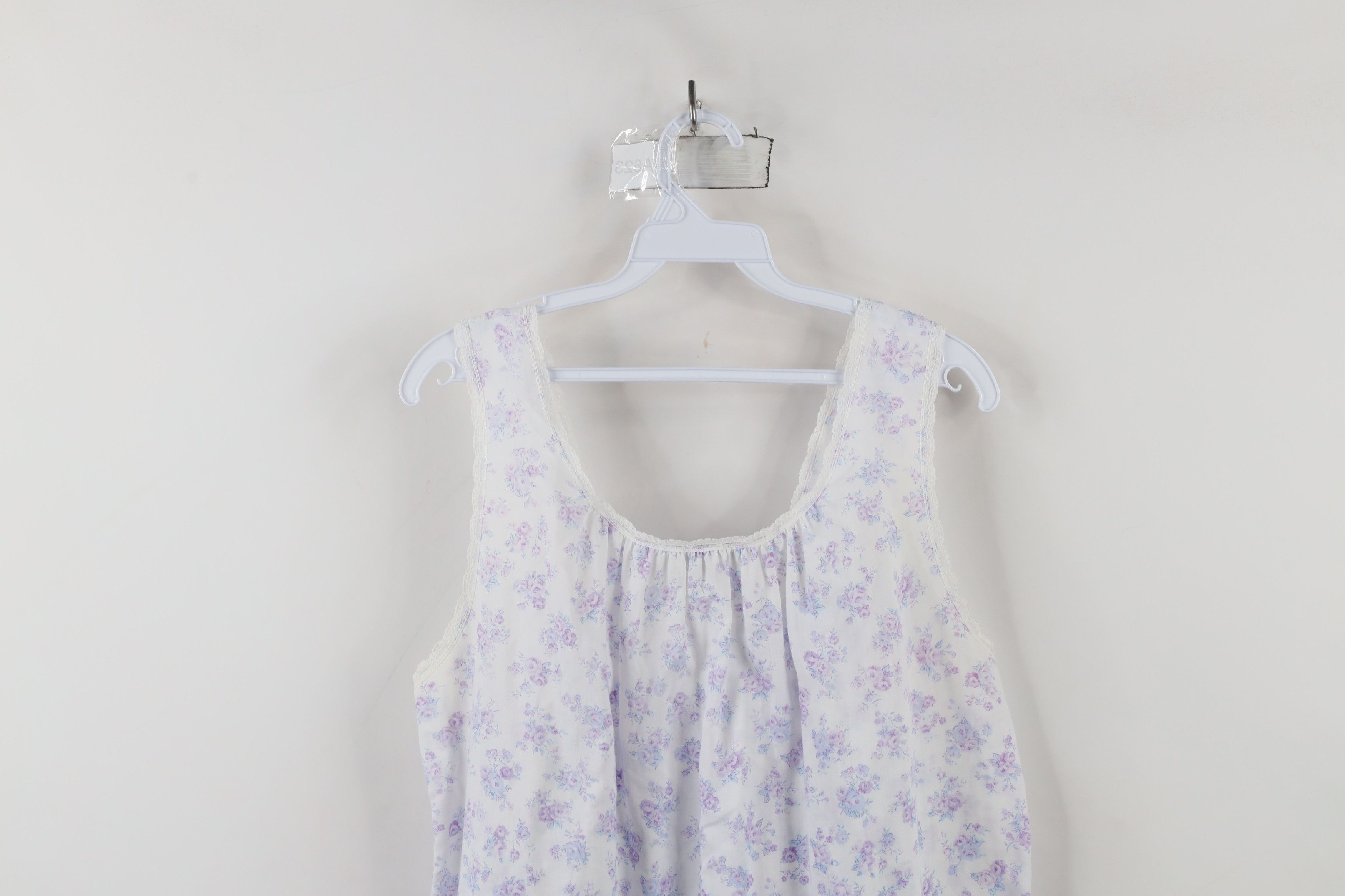 Vintage Vintage 90s Miss Elaine Lace Night Gown Sleep Shirt USA Size M / US 6-8 / IT 42-44 - 11 Thumbnail