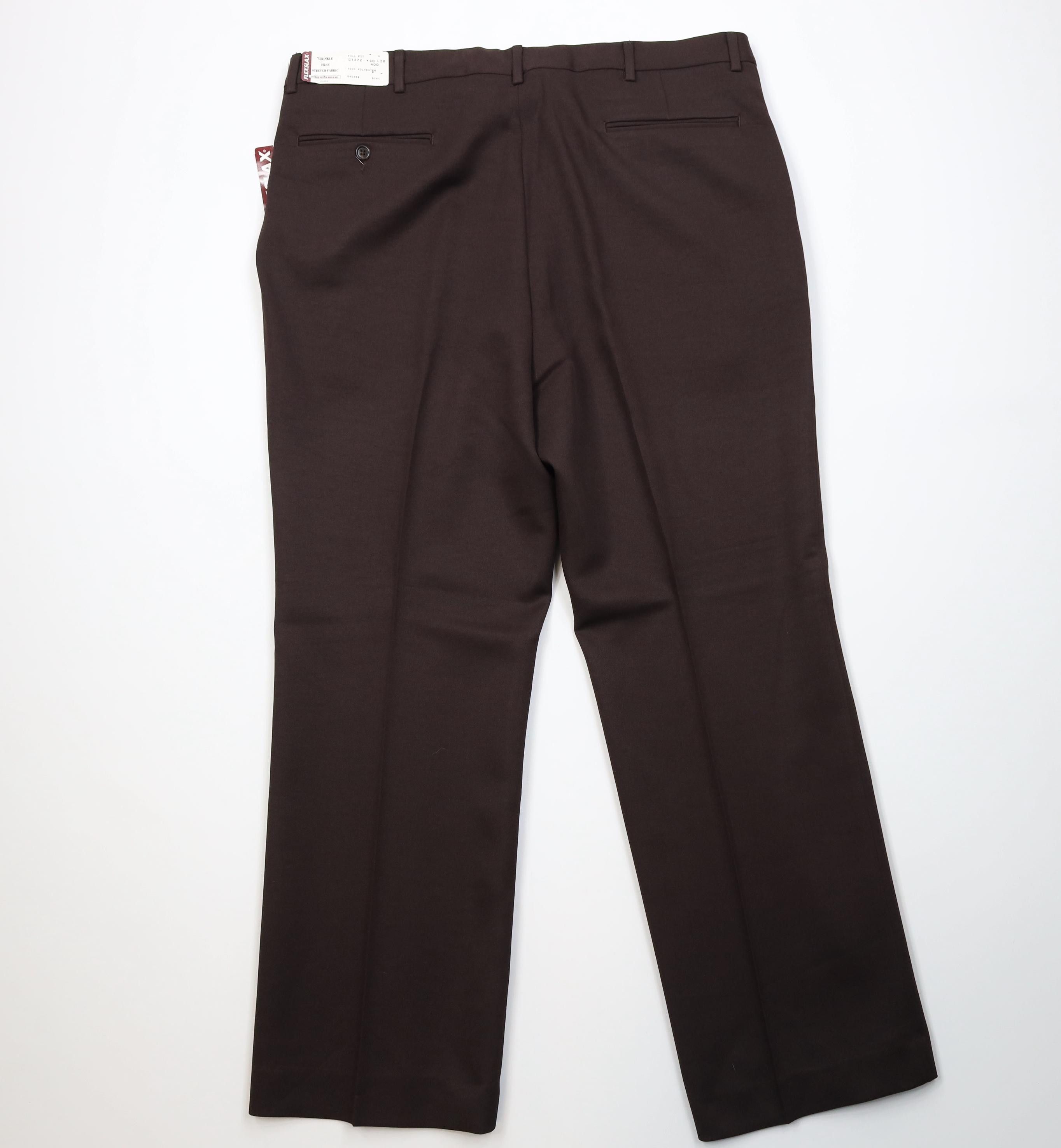 Vintage Deadstock Vintage 70s Streetwear Wide Leg Chino Pants Brown Size US 40 / EU 56 - 10 Thumbnail