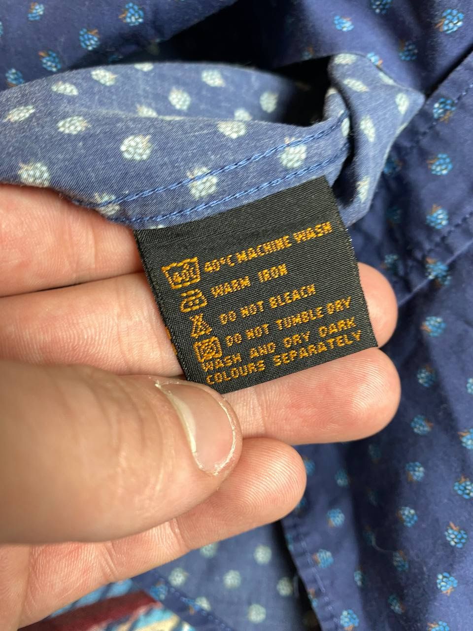 Simon Carter × Vintage Simon Carter over print shirt slim fit Size US L / EU 52-54 / 3 - 3 Thumbnail