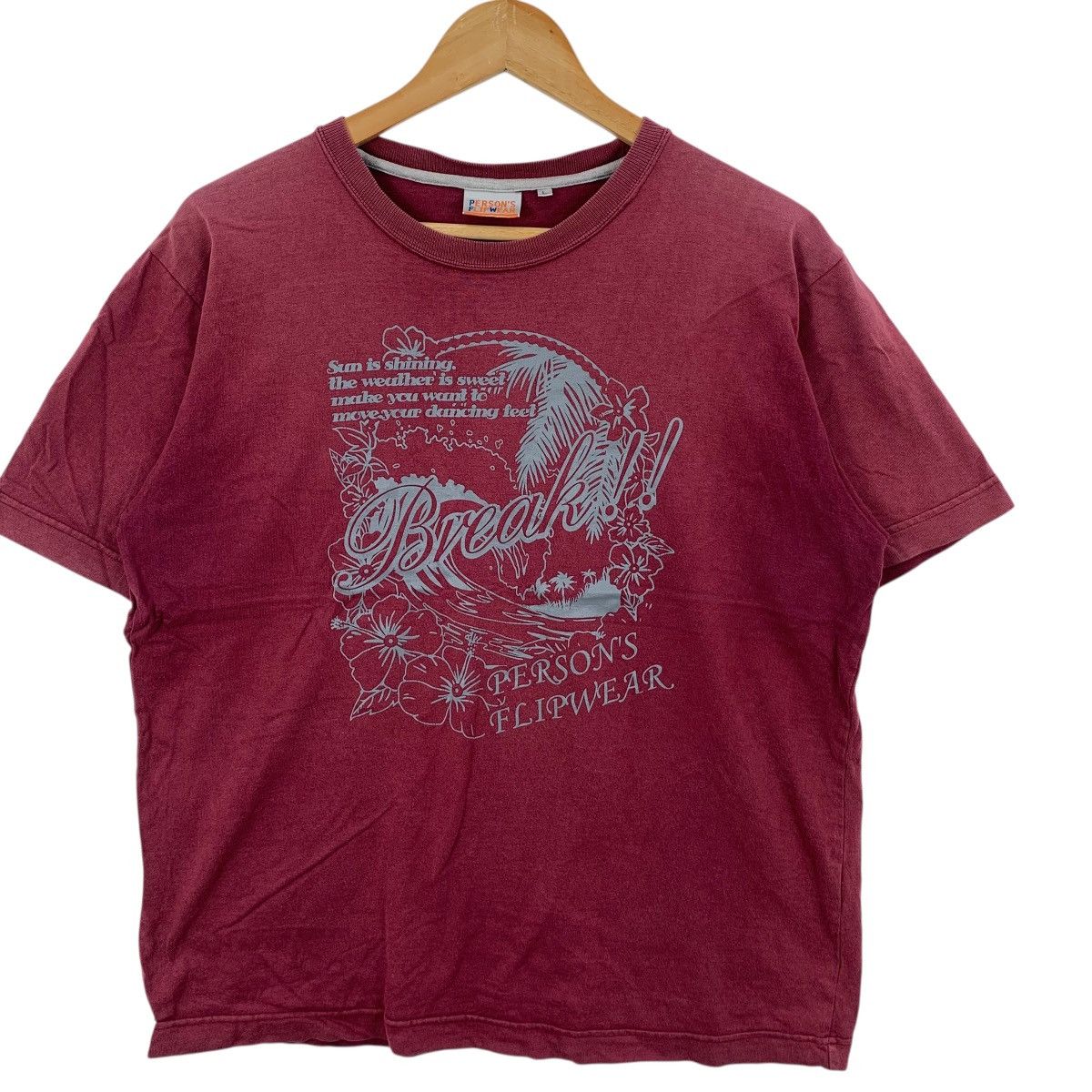 PERSON'S PERSON’S FLIPWEAR HAWAII Floral Beach Tee Shirt Top Summer Size L / US 10 / IT 46 - 5 Thumbnail