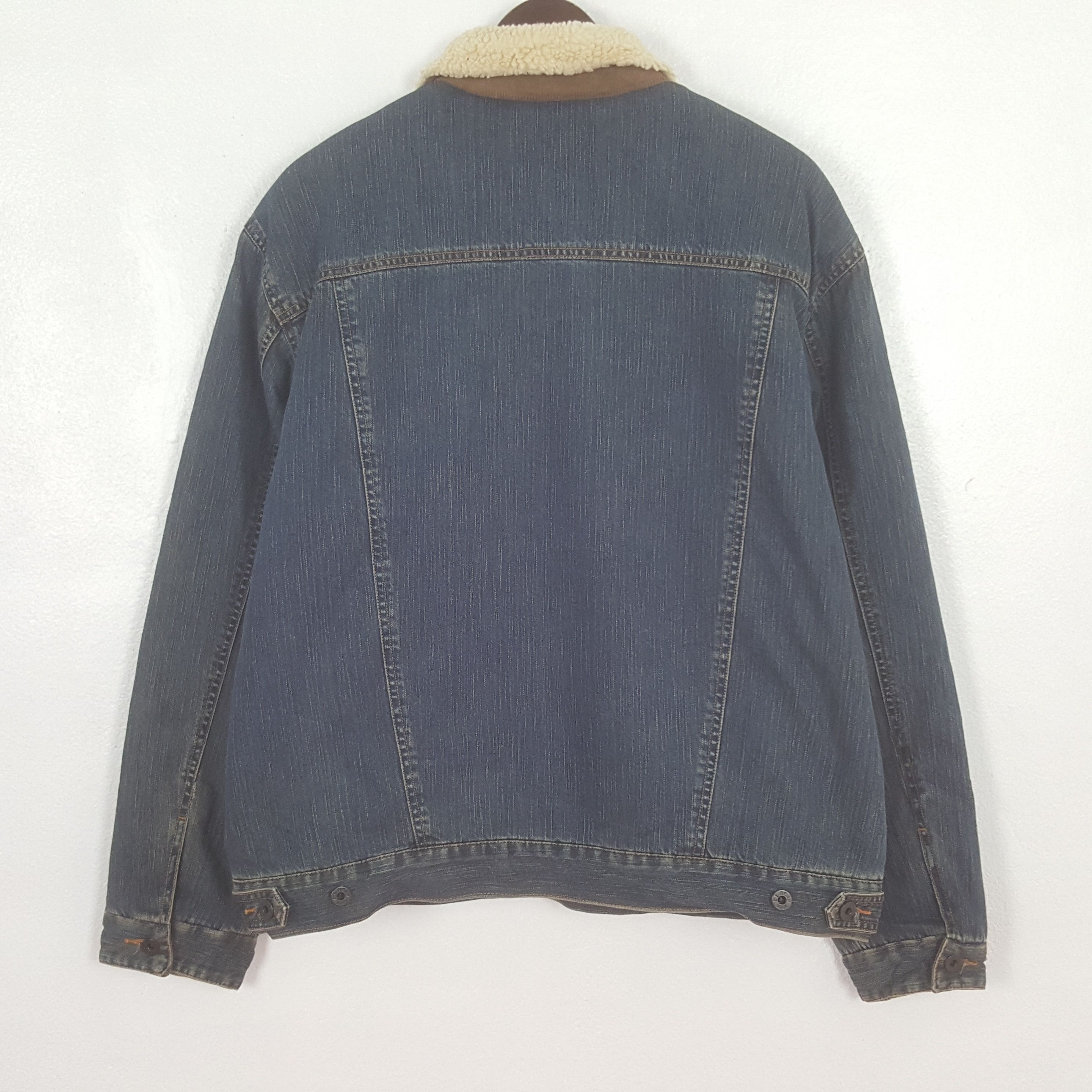 L.L. Bean Vintage LL Bean Winter Denim Button Up Jacket Size US L / EU 52-54 / 3 - 3 Thumbnail