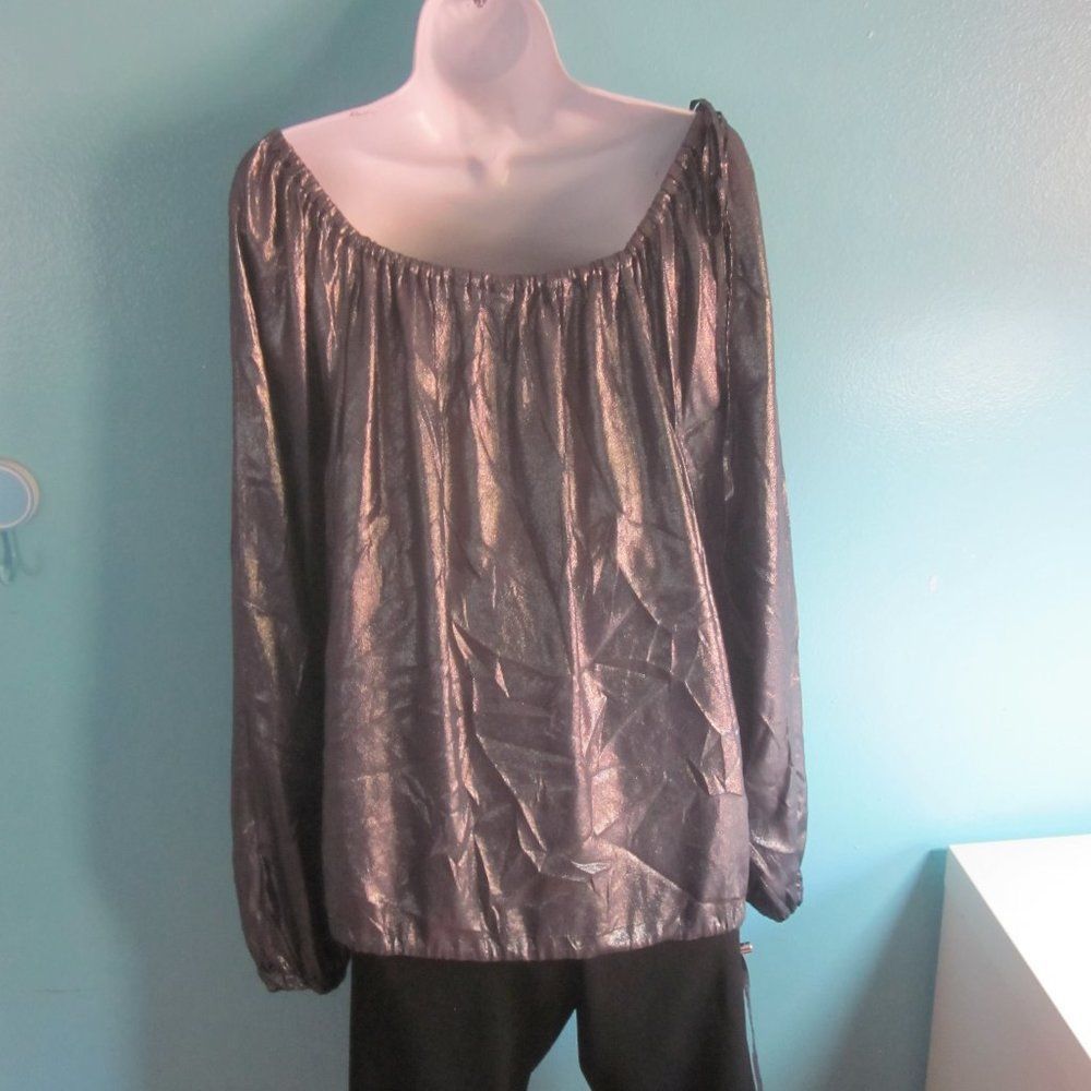 Cedric Charlier Cedric Charlier Blouse Size 8 Lead Metallic Size M / US 6-8 / IT 42-44 - 7 Thumbnail