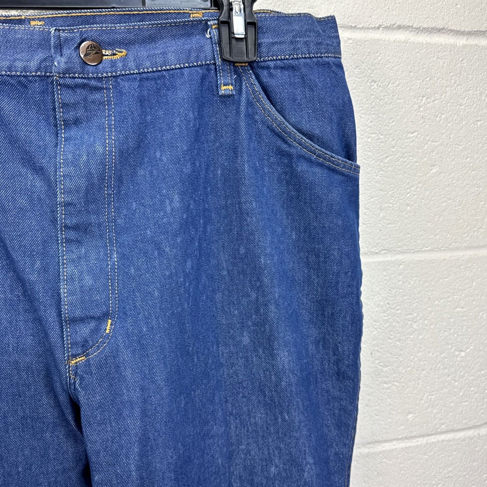 Vintage VINTAGE Red Cap Jeans Jeans Mens 38 Blue Straight 36 Inseam 80s USA Made Wide Leg Denim Pants Man Blue 5-Pocket Cowboy Vintage 80s Mens Size US 38 / EU 54 - 4 Thumbnail