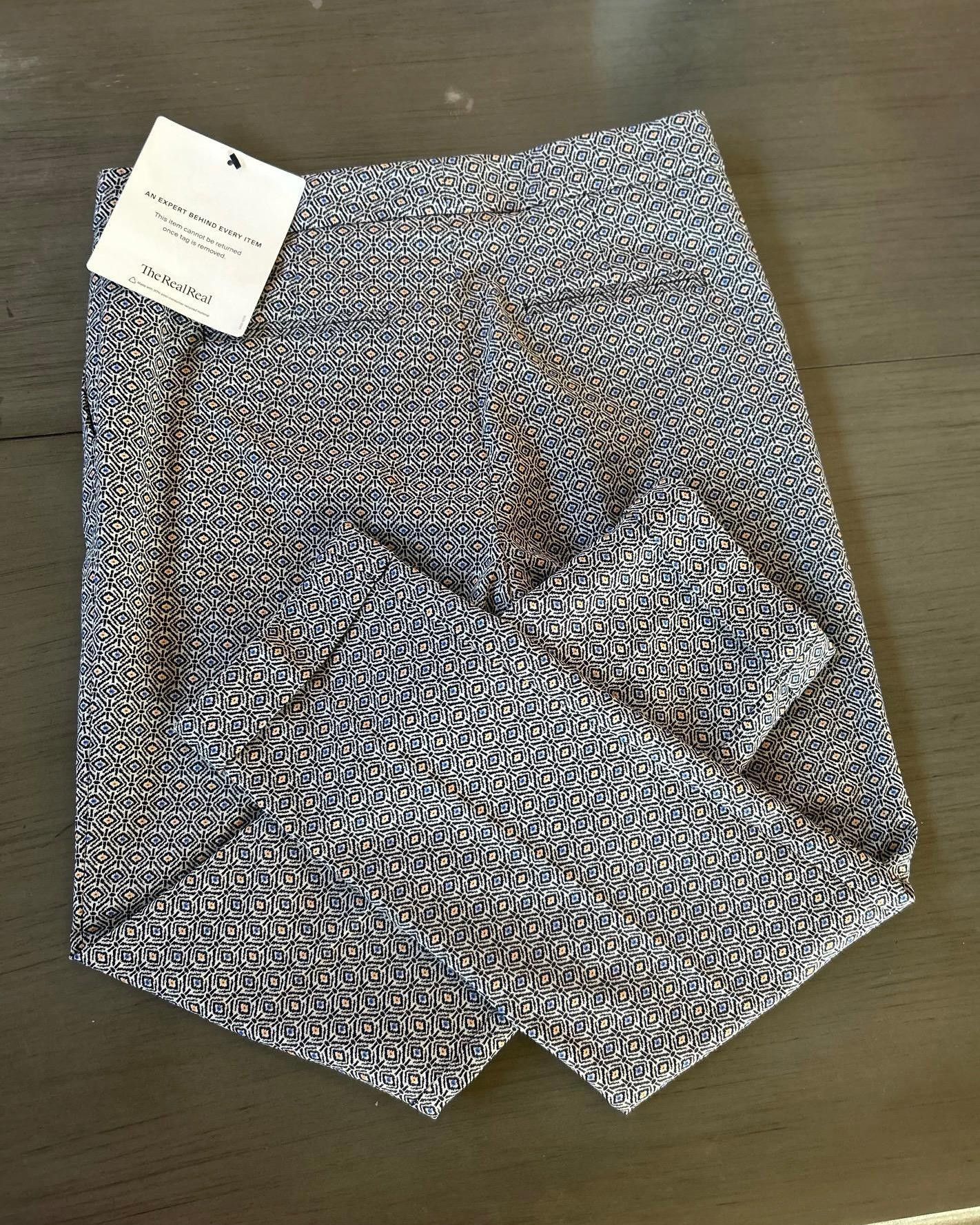 Etro Etro Womens Pants Size 6 Black Geometric Pattern Cuffed Size 28" / US 6 / IT 42 - 4 Thumbnail
