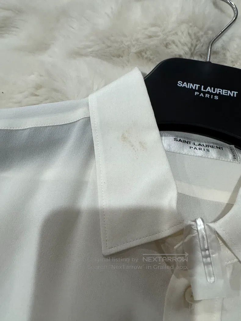 Saint Laurent Paris Saint Laurent Paris Mulberry Silk Shirt Size XS / US 0-2 / IT 36-38 - 8 Thumbnail
