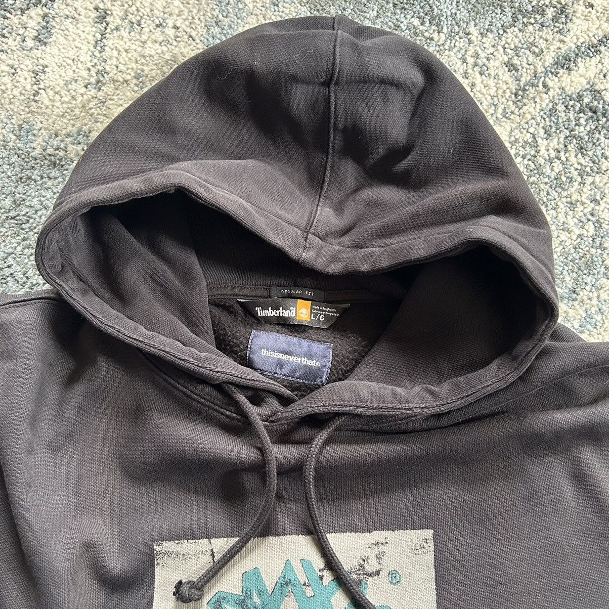 thisisneverthat TNT TiMBERLAND FADED HOODiE SWEATSHiRT ViNTAGE WASHED BLACK Size US L / EU 52-54 / 3 - 2 Thumbnail