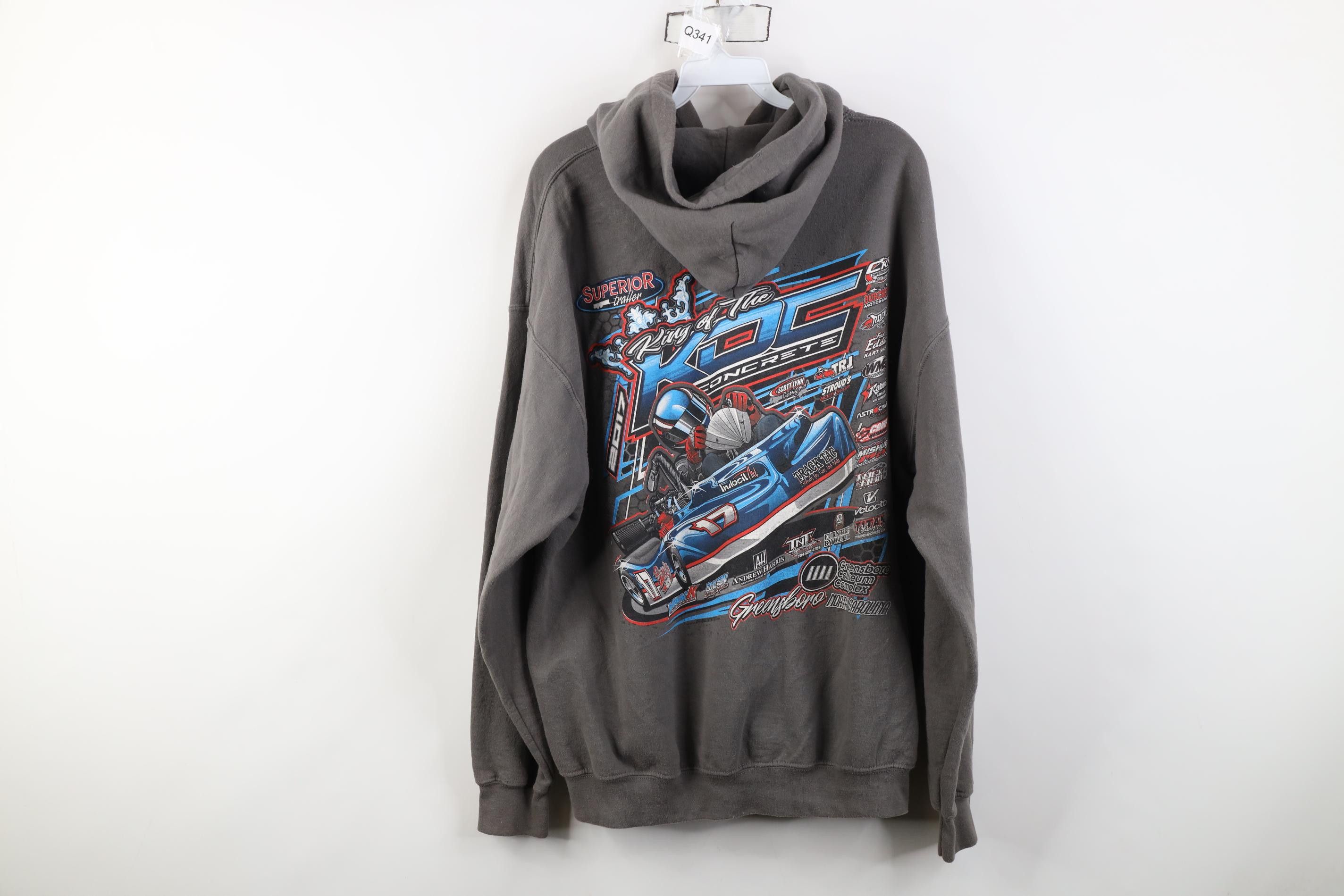 Vintage Y2K Greensboro Coliseum Complex King of the Concrete Hoodie Size US XL / EU 56 / 4 - 16 Thumbnail