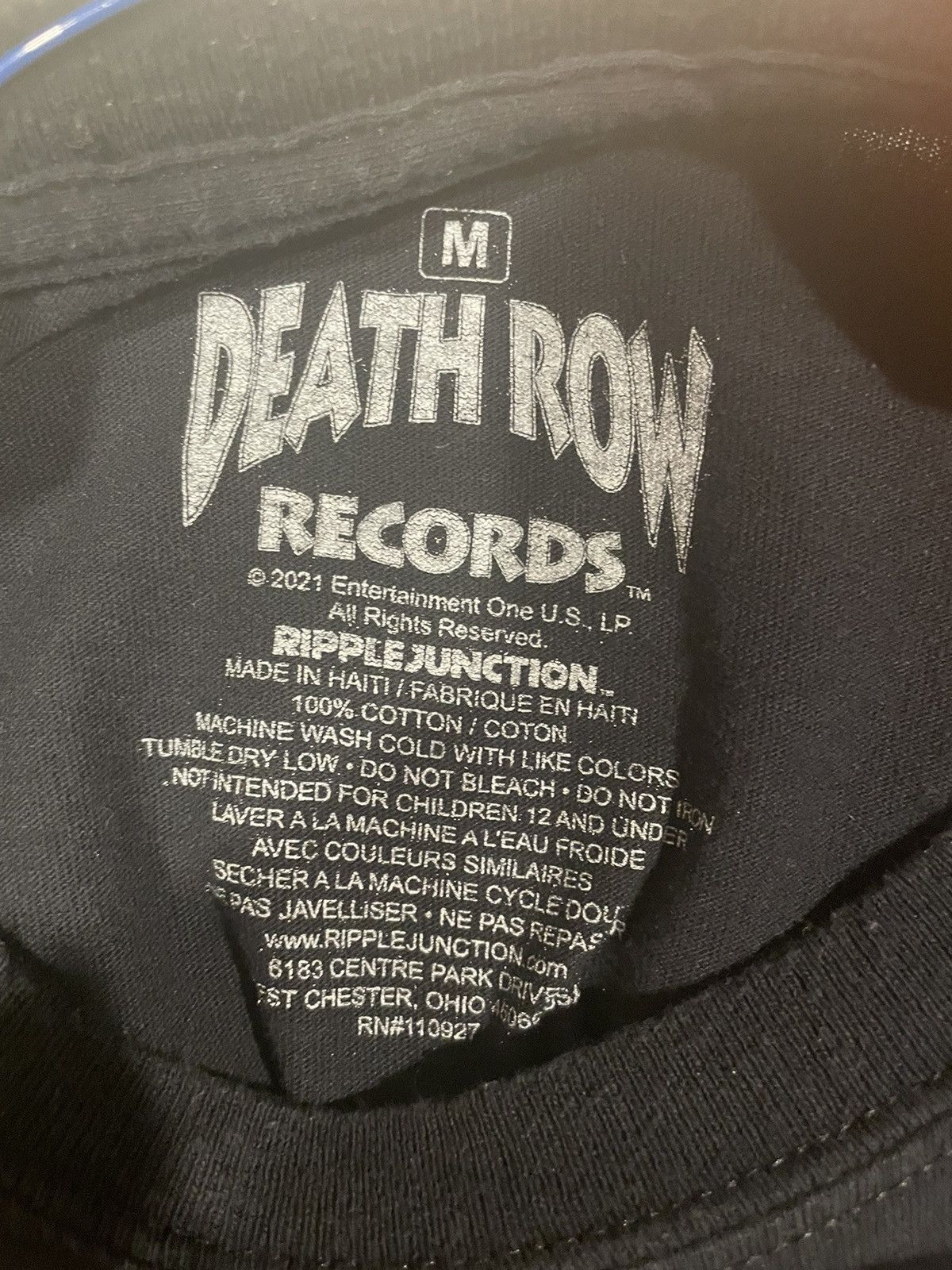 Death Row Records Death Row Records T Shirt Size US M / EU 48-50 / 2 - 3 Thumbnail