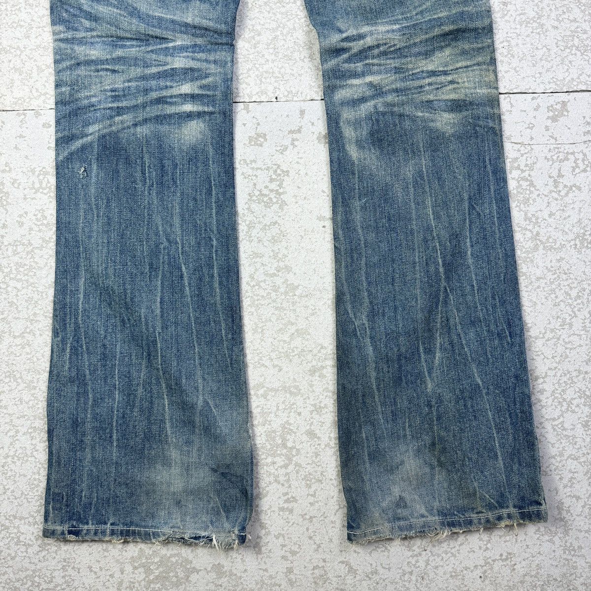 If Six Was Nine Japanese Brand Army of Me Patches Flare Jeans Size US 31 - 10 Thumbnail