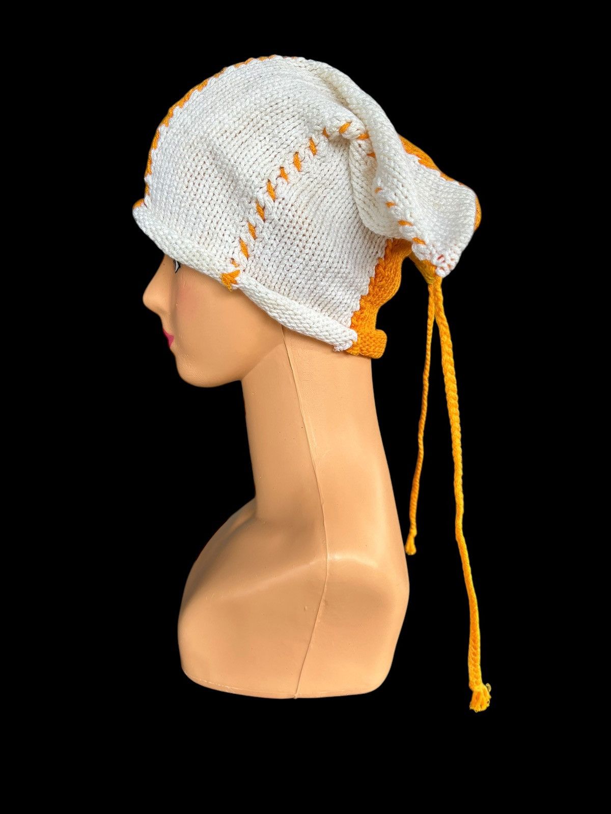 Japanese Brand × Kapital × Vintage Crochet Knitted Handmade Beanie Hats Size ONE SIZE - 6 Thumbnail