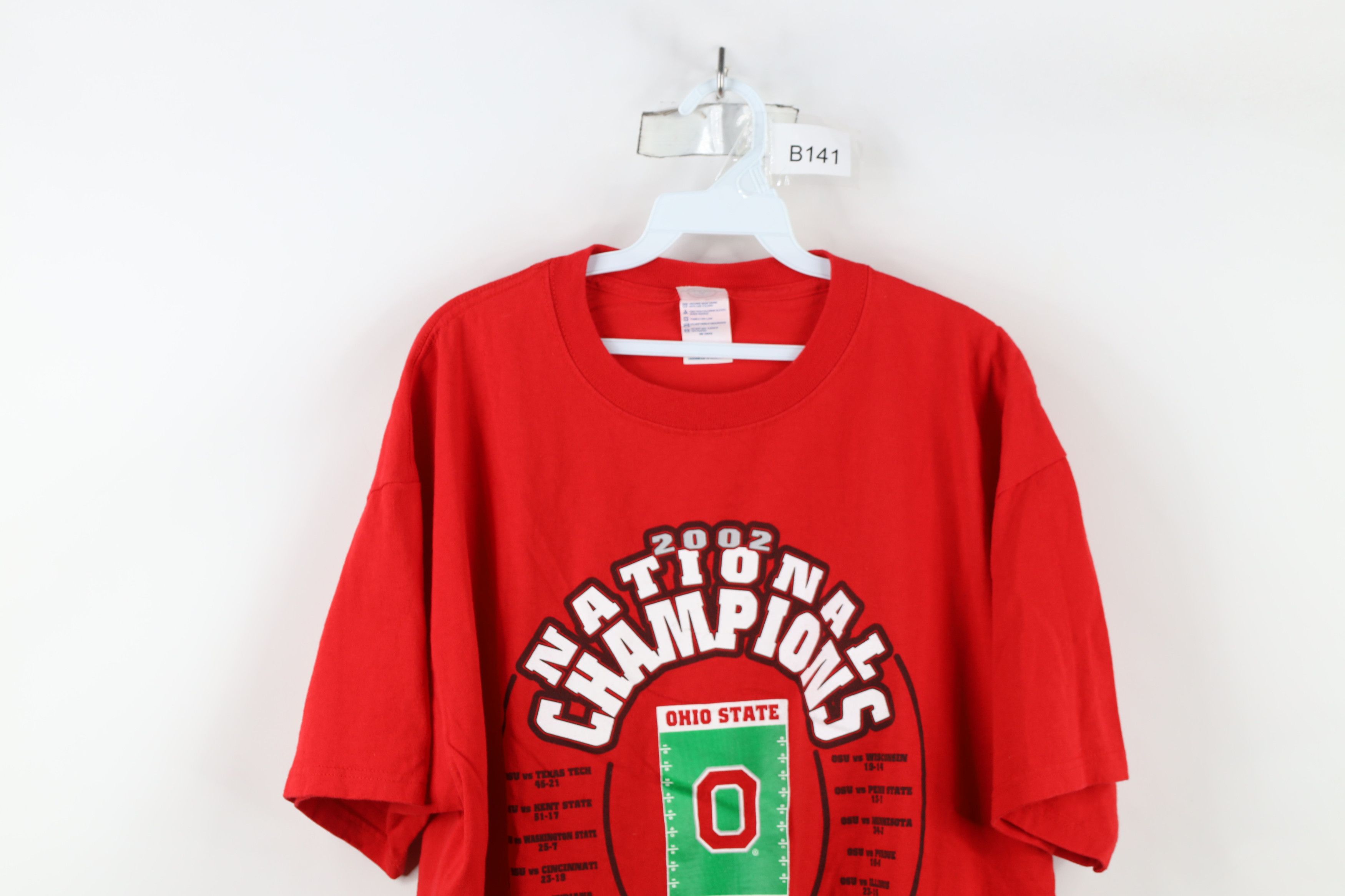 Vintage Vintage Champs Ohio State University Football T-Shirt Red Size US XL / EU 56 / 4 - 2 Thumbnail