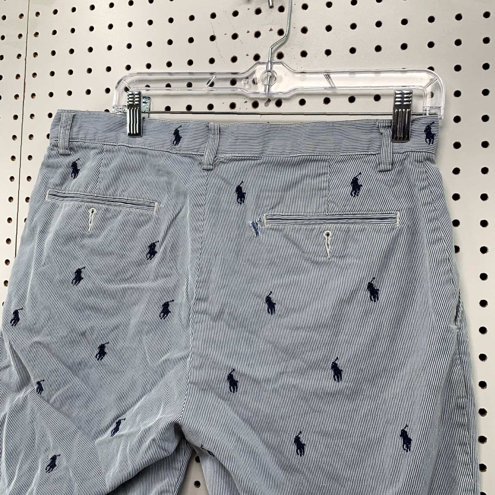 Polo Ralph Lauren Polo Ralph Lauren Polo Shirt Chino Shorts Mens Size 33 Blue Embroidered Pony Casual Summer 90s Boys Mens Size US XS / EU 42 / 0 - 7 Thumbnail