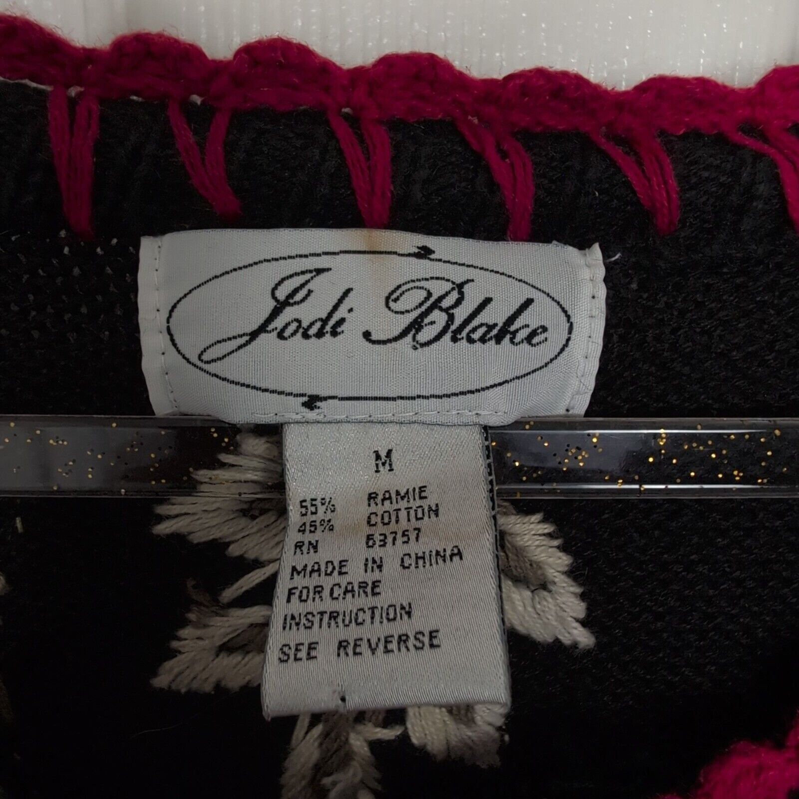 Designer Jodi Blake Zoo Animal Cardigan Womens Size Medium Black Knit Size M / US 6-8 / IT 42-44 - 5 Thumbnail