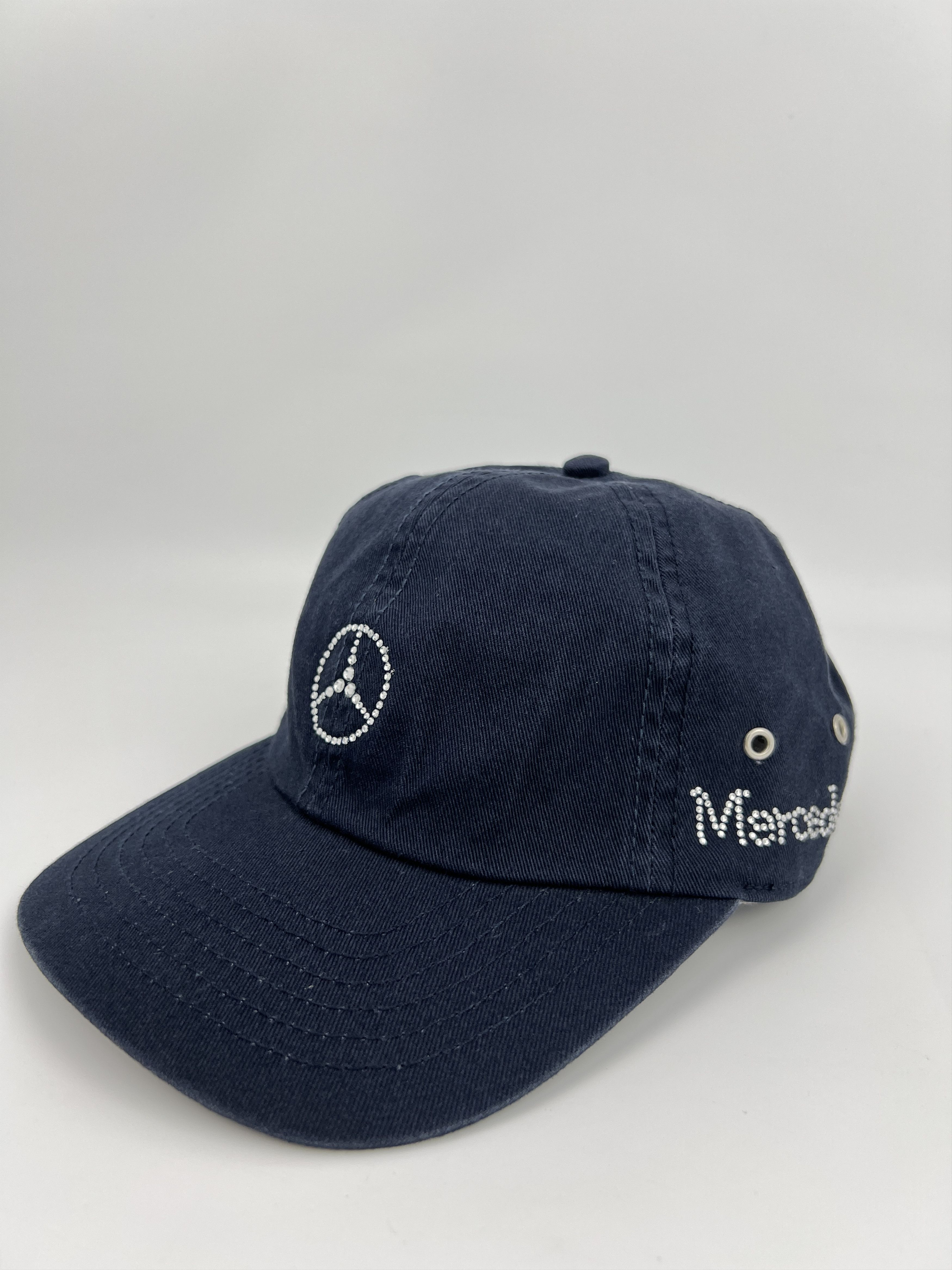 Mercedes-Benz Y2K Mercedes Benz Rhinestones Logo Cap Size ONE SIZE - 7 Thumbnail