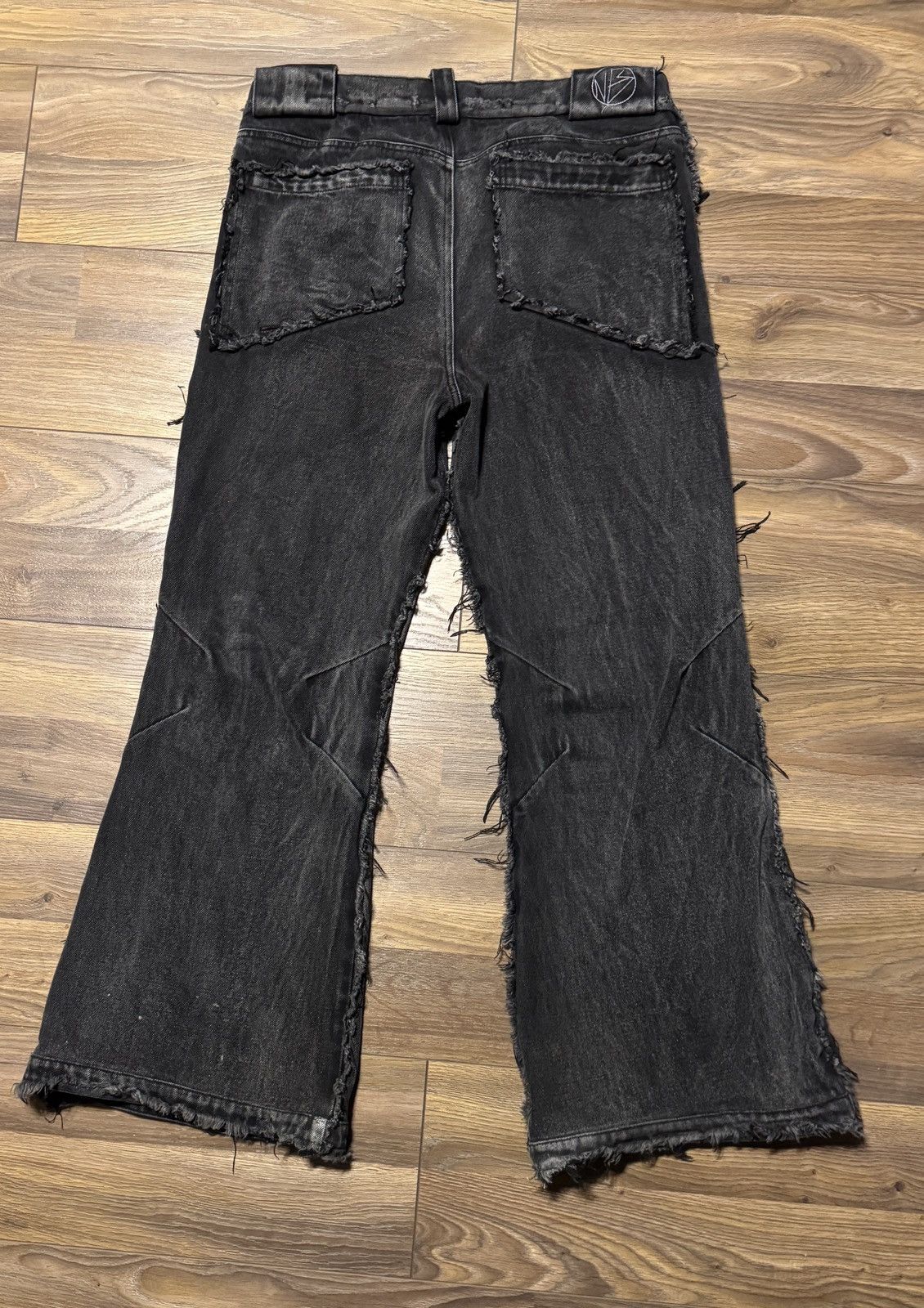 No Faith Studios NO/FAITH STUDIOS Gray Flared Jeans W32 Size US 34 / EU 50 - 2 Thumbnail