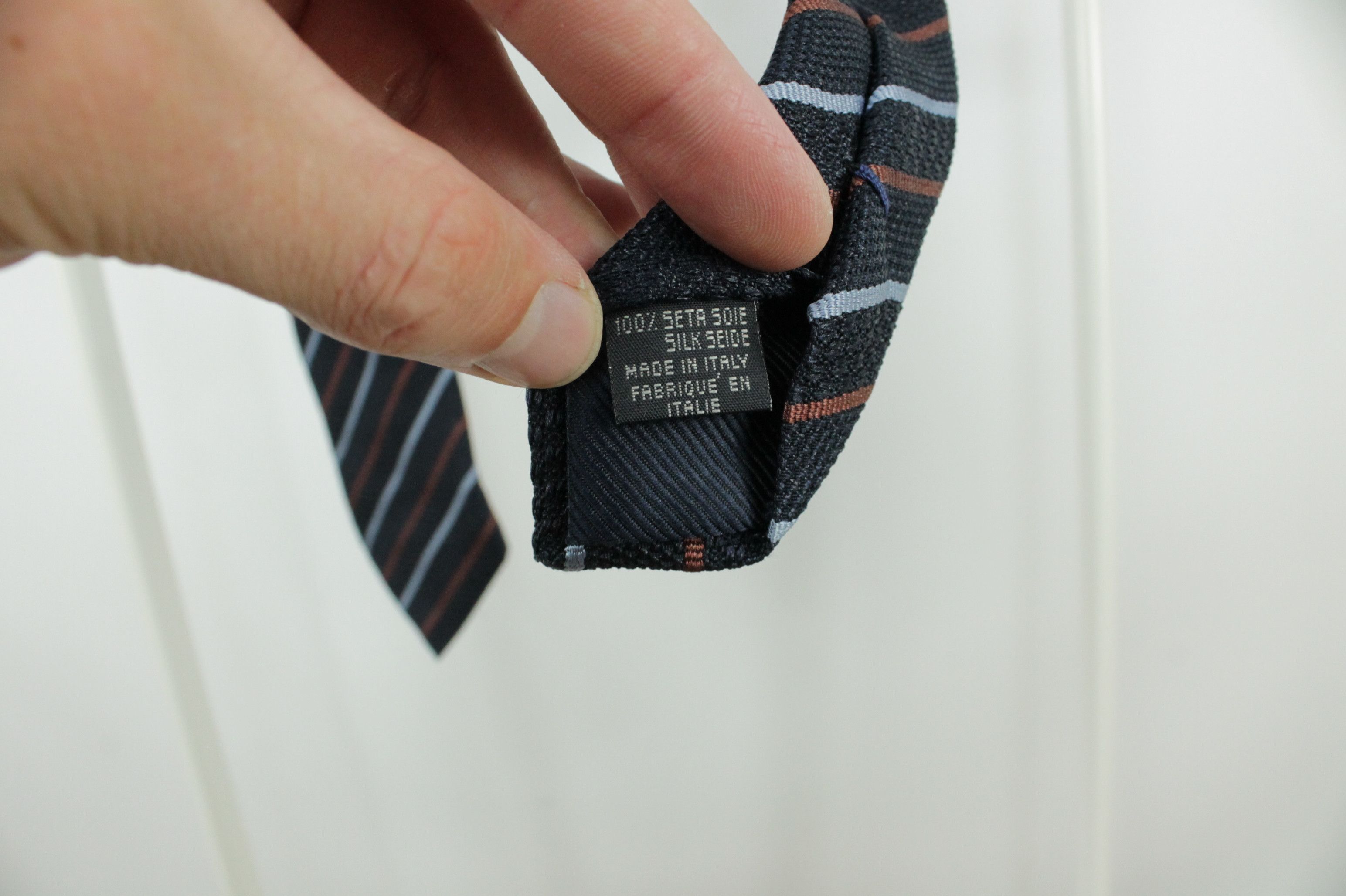 Canali Canali Striped Silk Tie Size ONE SIZE - 5 Thumbnail