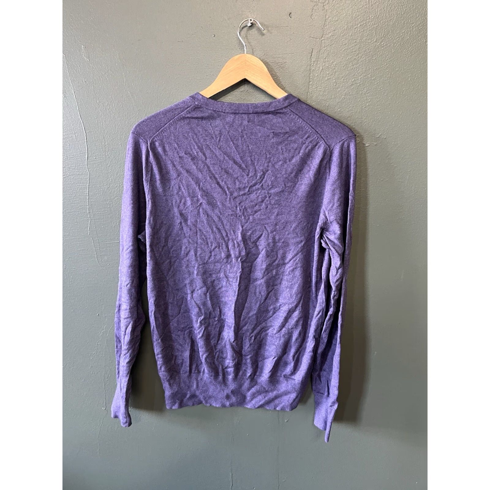 Banana Republic Banana Republic Purple Long Sleeve Silk Pullover Sweater Womens Size M Medium Shirt Size M / US 6-8 / IT 42-44 - 2 Thumbnail