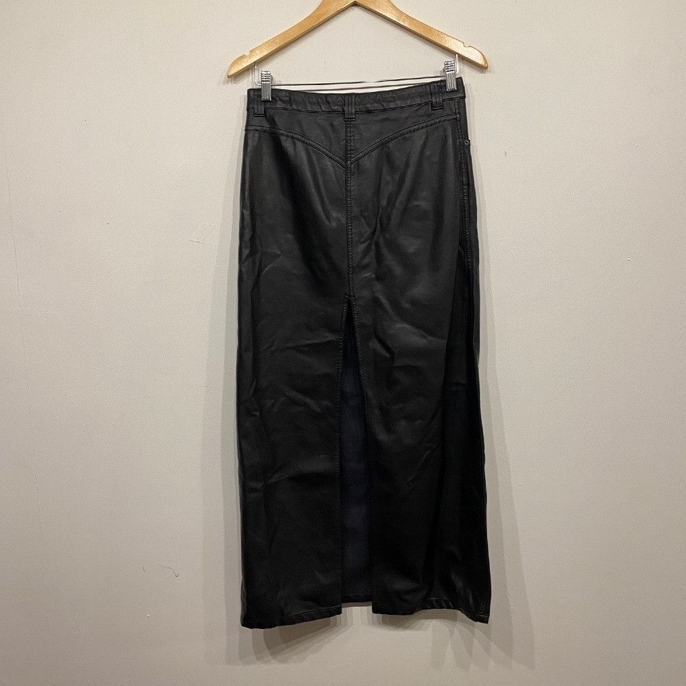Free People Free People City Slicker Faux Leather Maxi Skirt in Black 2 Size 26" / US 2 / IT 38 - 4 Thumbnail