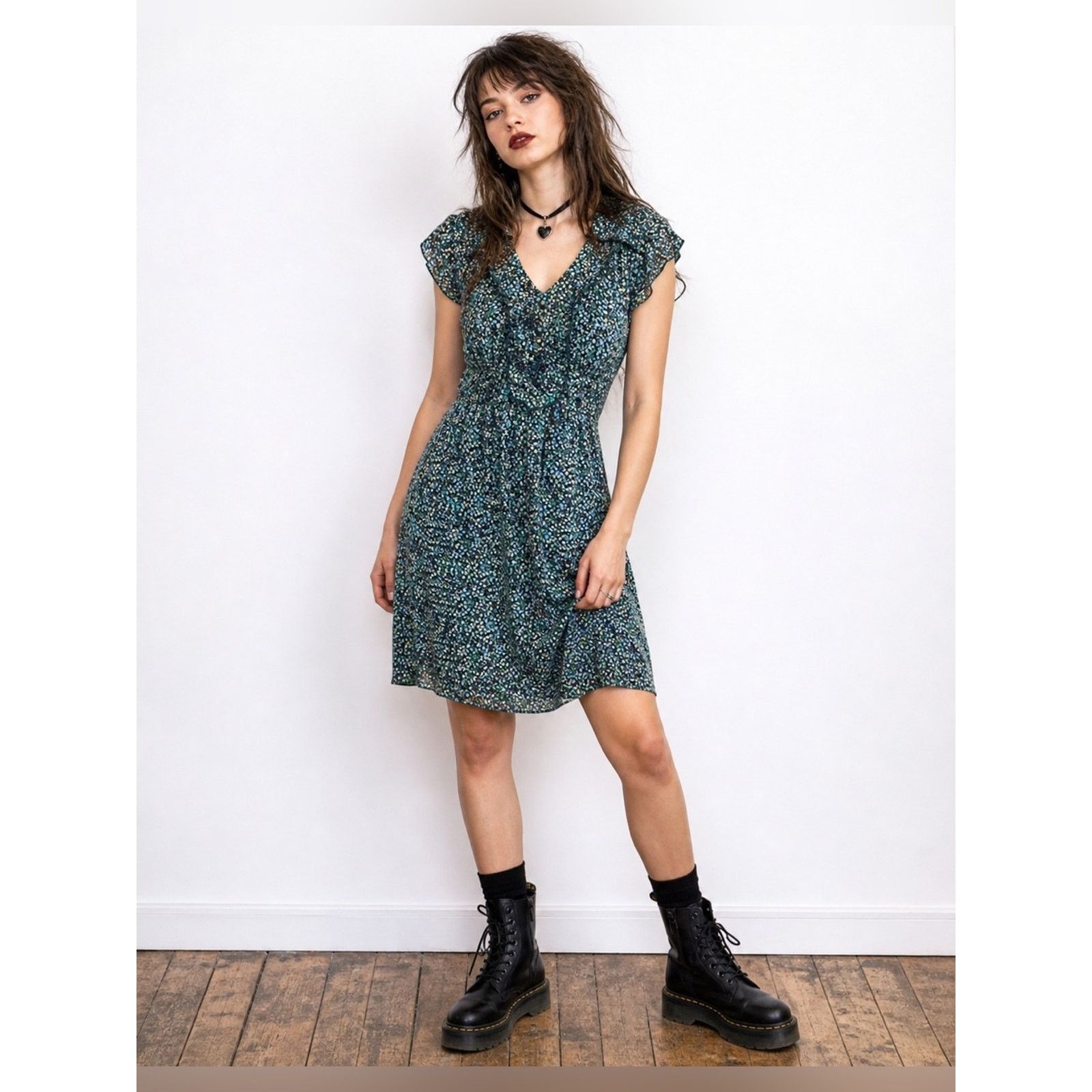 Route 66 Vintage 90s ditzy floral dress women small 7/8 grunge chic Size S / US 4 / IT 40 - 12 Thumbnail